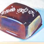 salted caramel bonbon by itself illustraton