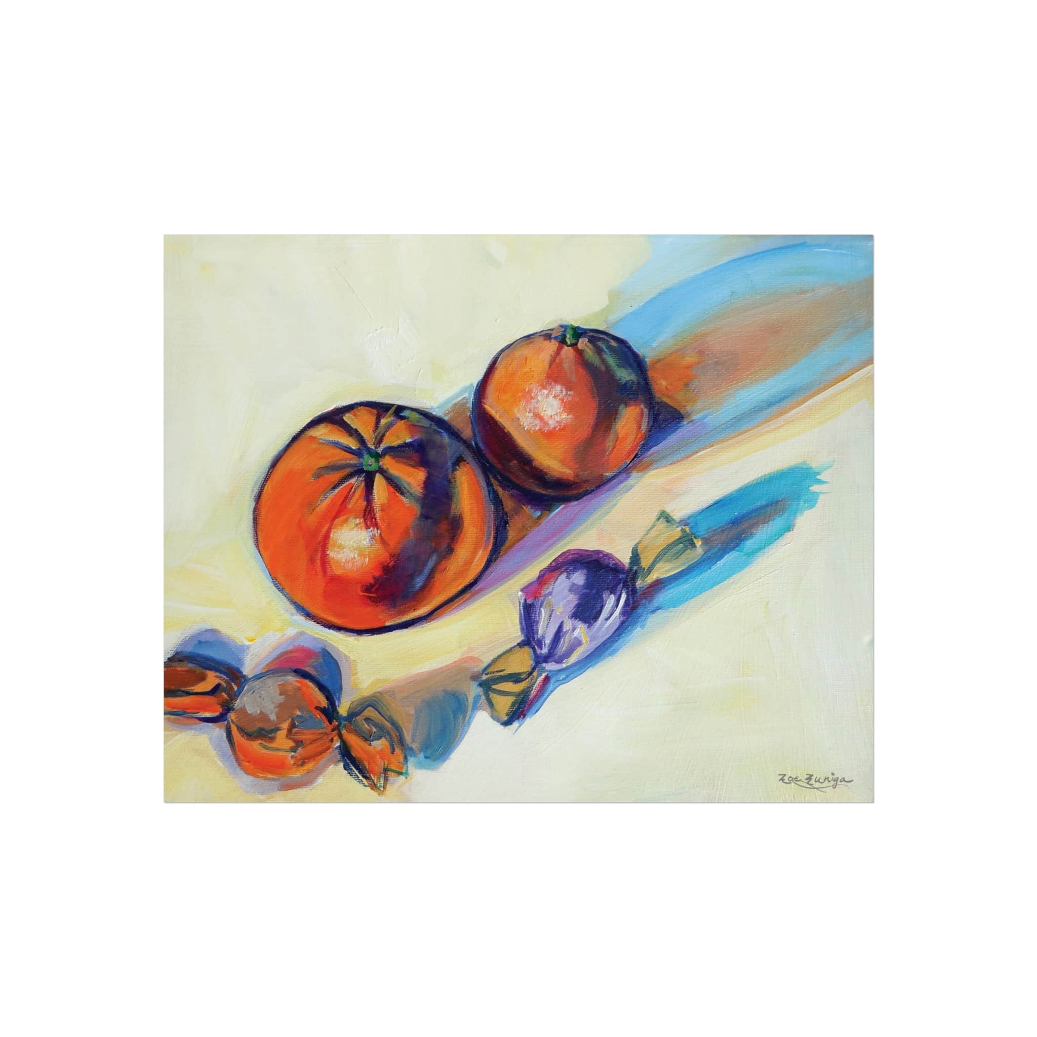 Art Print Tangerines with Confections