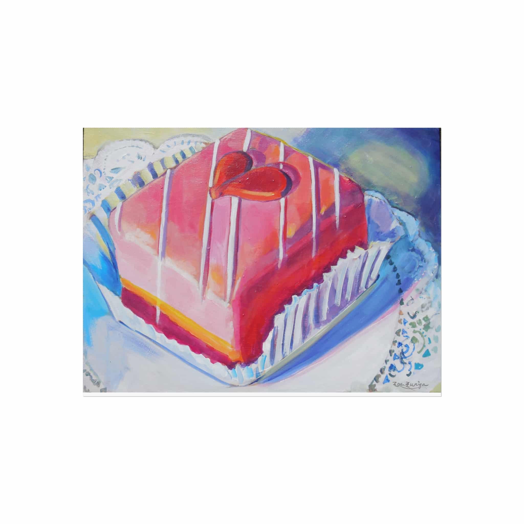 Pastel Art Poster : Pink Petite Four Painting - Image 7