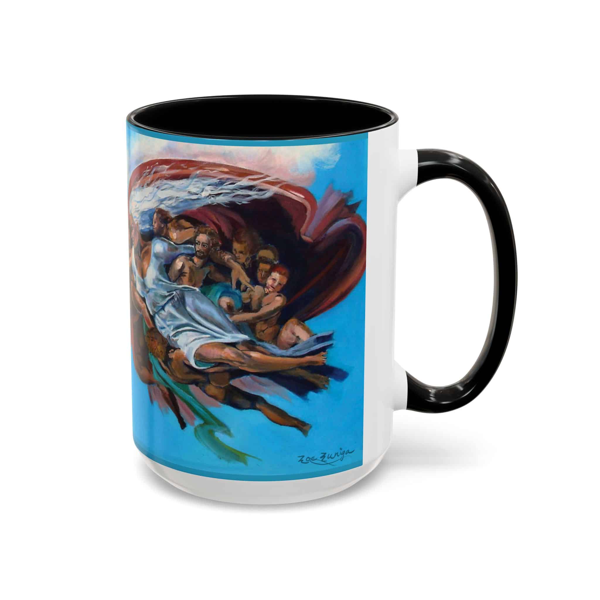 Eve and Adam Da Vinci Sistine Ceiling Coffee Mug, - Image 2