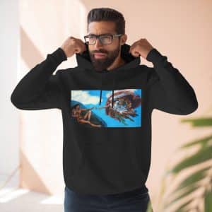 Eve and Adam Sistine Chapel Ceiling Art Leonardo DaVinci Hoodie