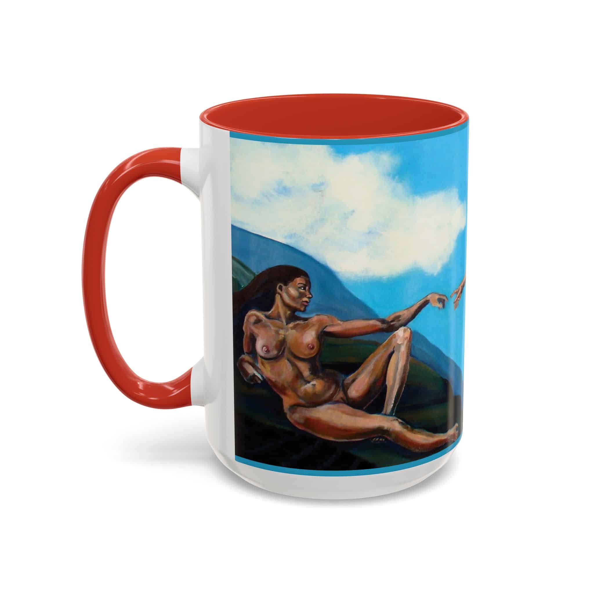 Eve and Adam Da Vinci Sistine Ceiling Coffee Mug, - Image 12