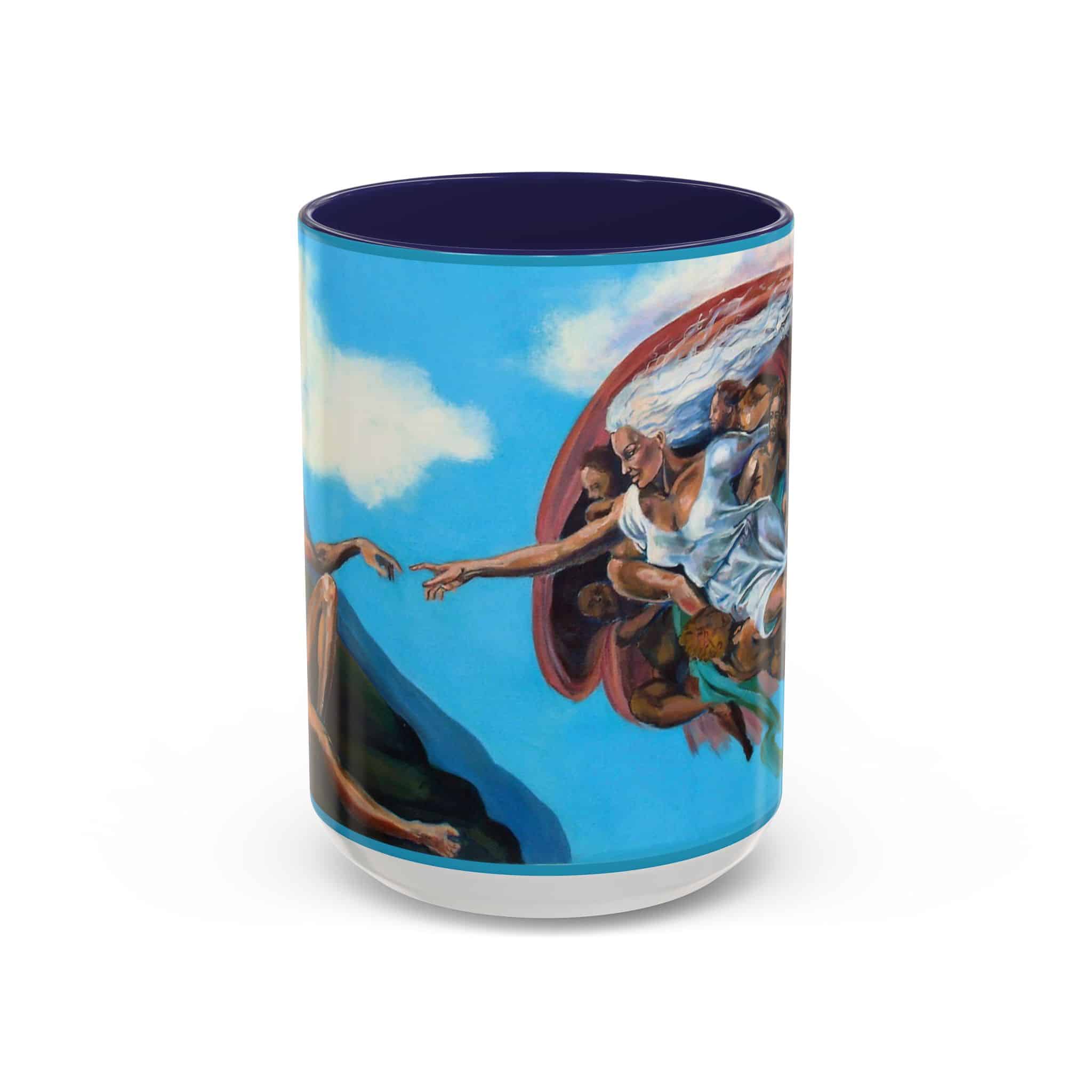Eve and Adam Da Vinci Sistine Ceiling Coffee Mug, - Image 4
