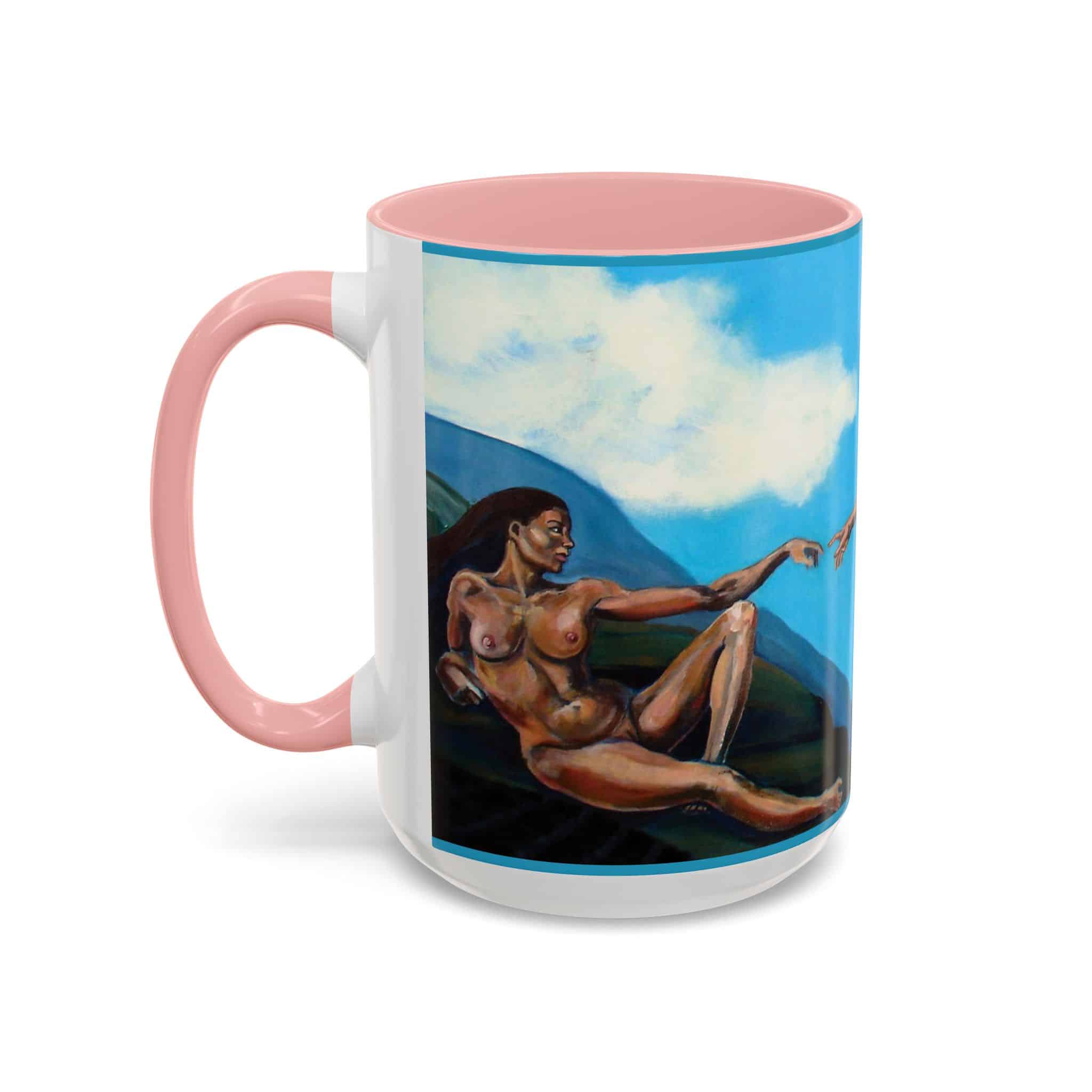 Eve and Adam Da Vinci Sistine Ceiling Coffee Mug, - Image 9