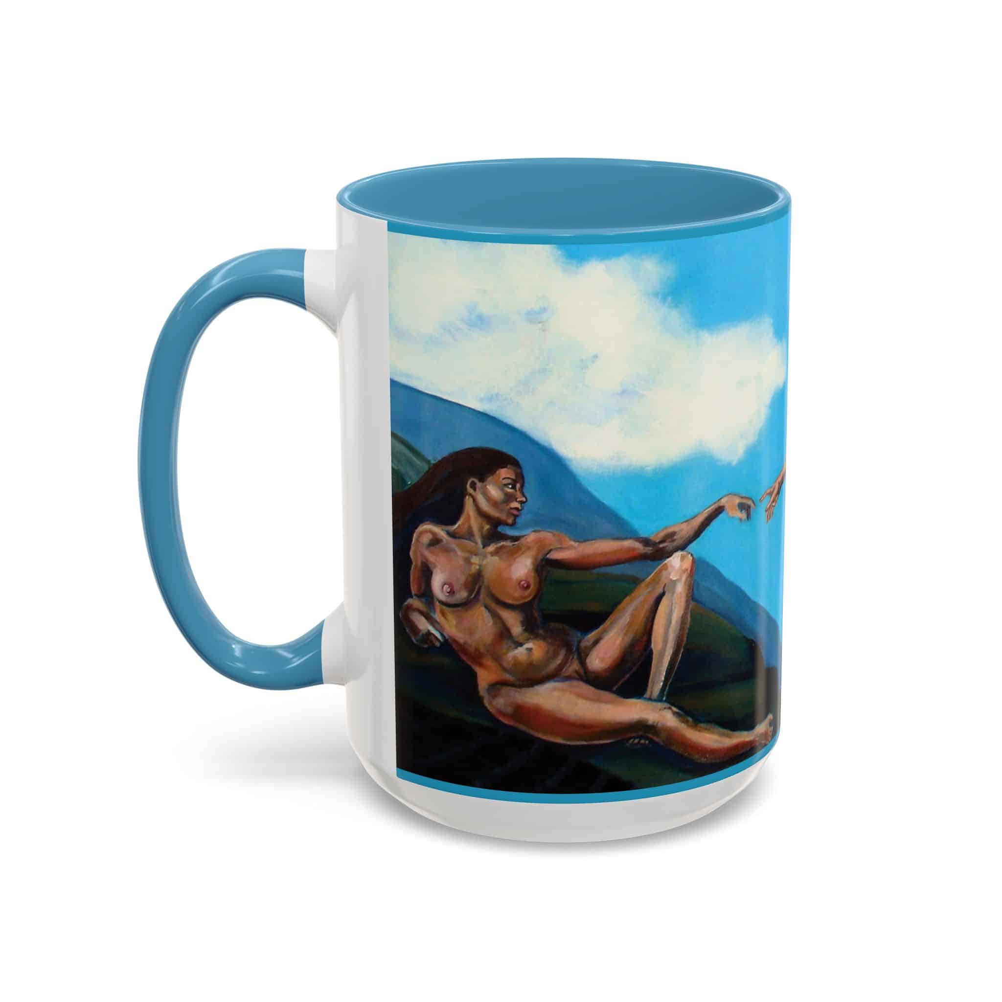 Eve and Adam Da Vinci Sistine Ceiling Coffee Mug, - Image 15