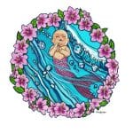Merbaby-illustration by Zoe Zuniga