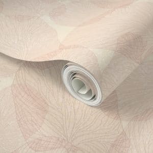 Beige fan coral wallpaper