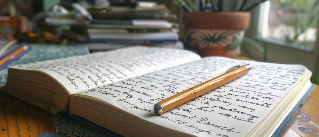 hand written journal photo