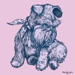 Schnauzer dog repeating pattern
