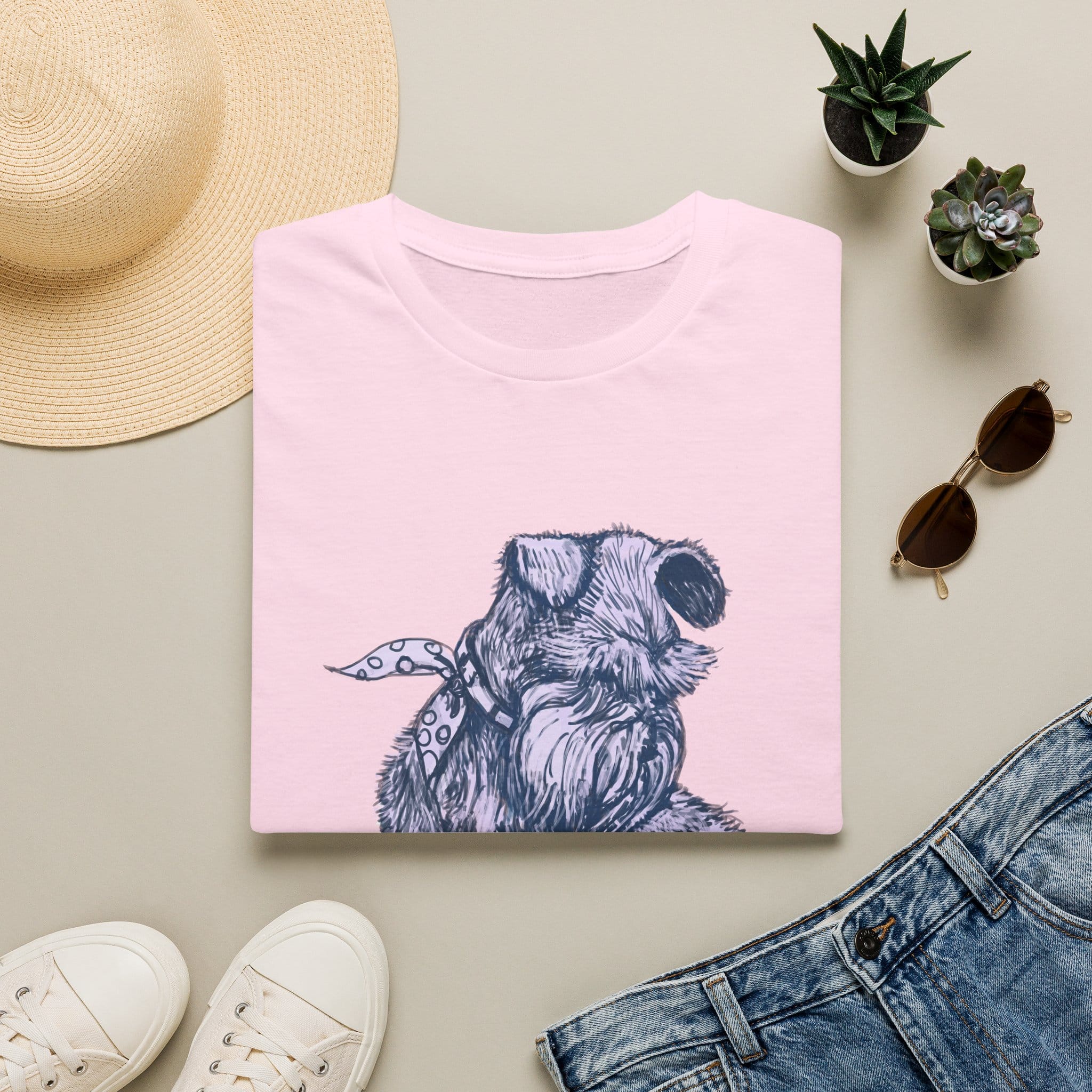 Schnauzer Sketch T-Shirt — Hand-Drawn Dog Portrait Tee - Image 7