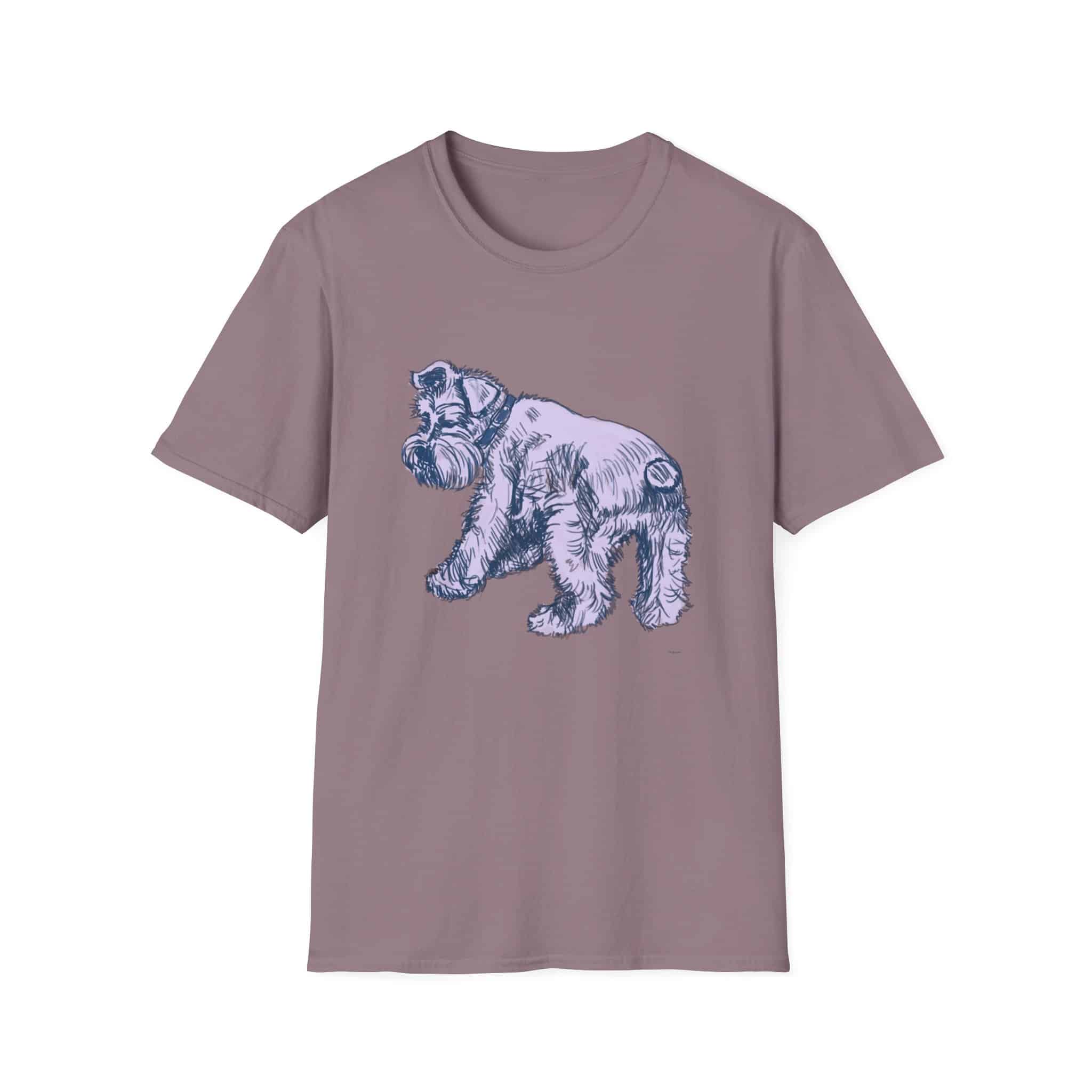 Schnauzer Illustration T‑Shirt — Vintage Sketch Dog Tee - Image 21