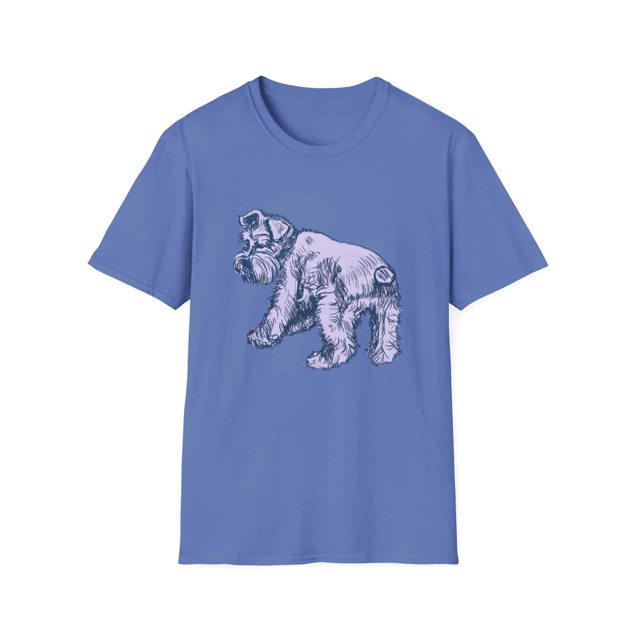Schnauzer Illustration T‑Shirt — Vintage Sketch Dog Tee - Image 3