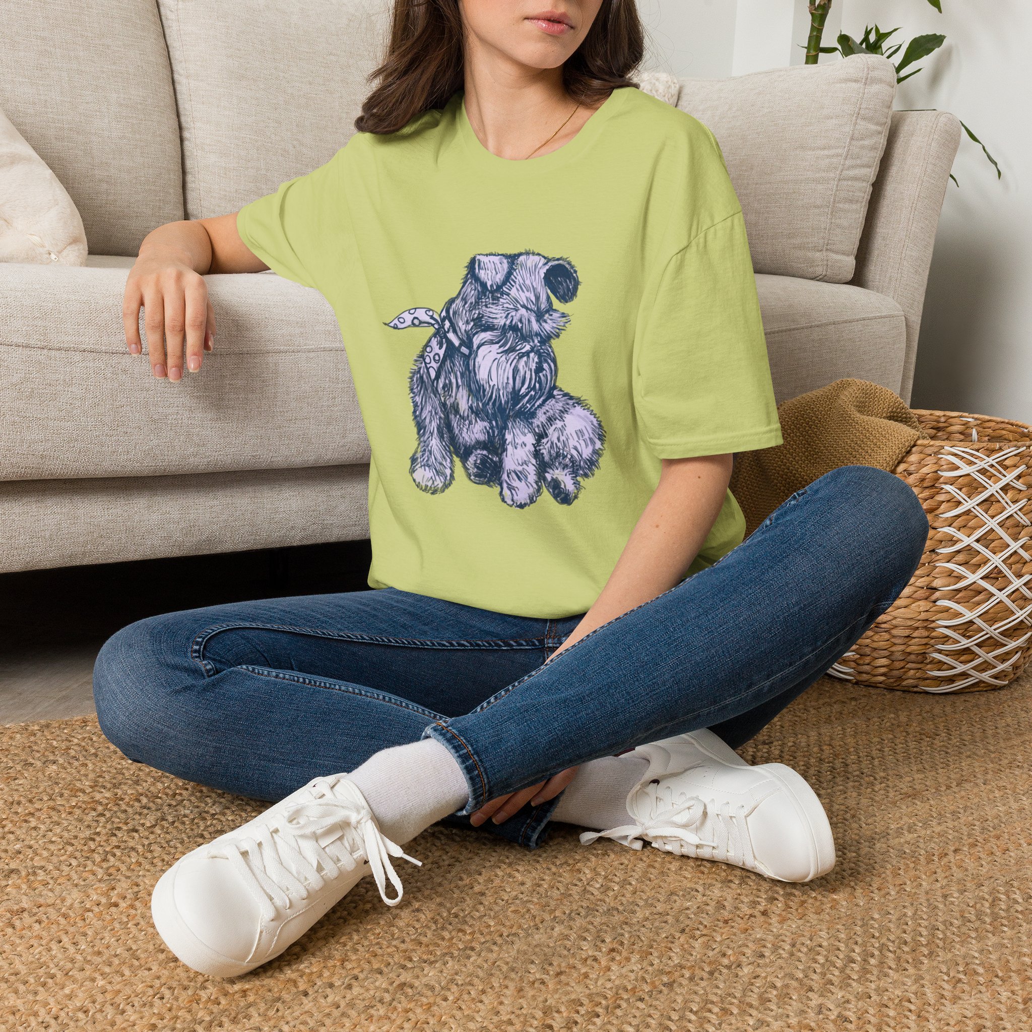 Schnauzer Sketch T-Shirt — Hand-Drawn Dog Portrait Tee - Image 11