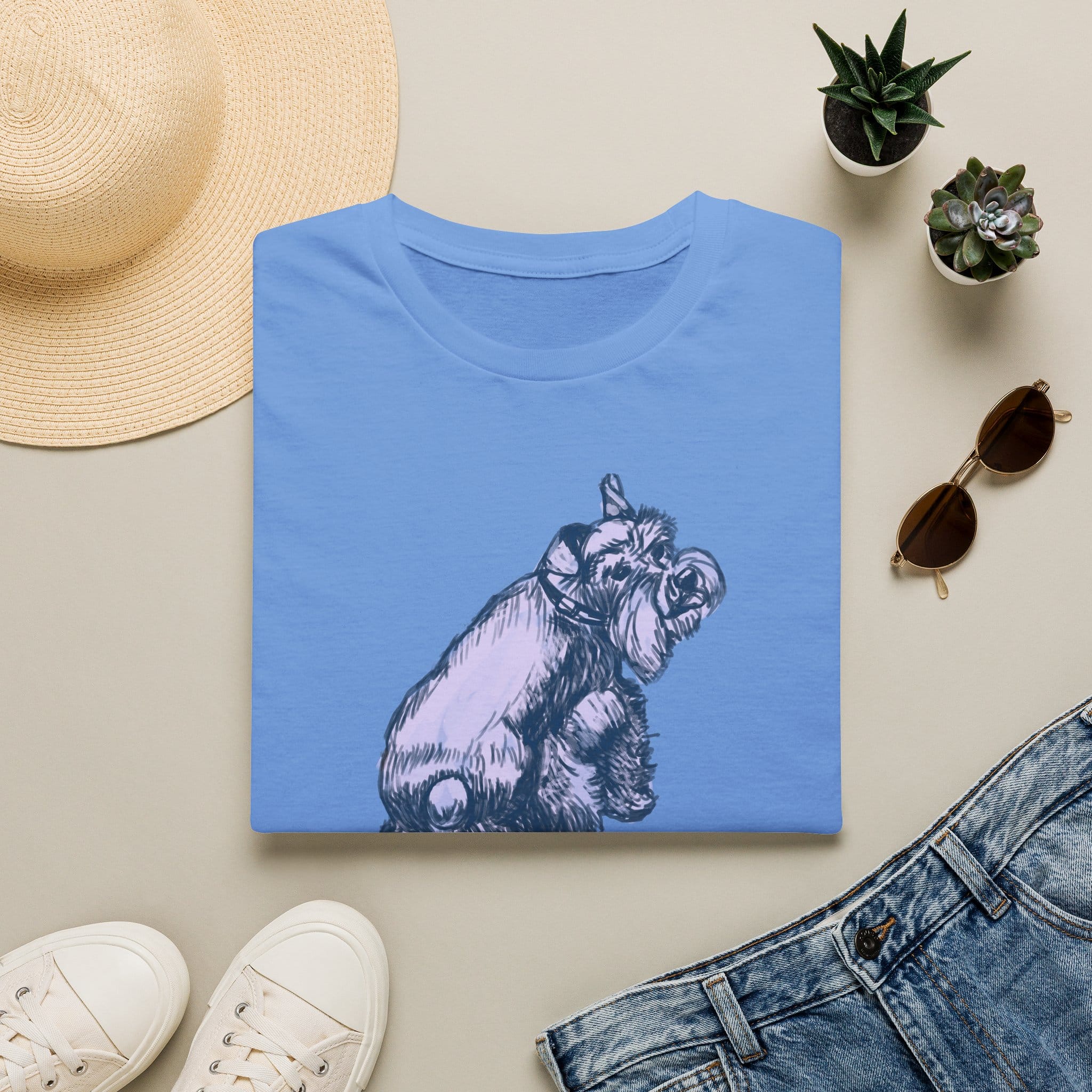 Schnauzer Dog T-Shirt — Hand-Drawn Dog Portrait Tee - Image 20