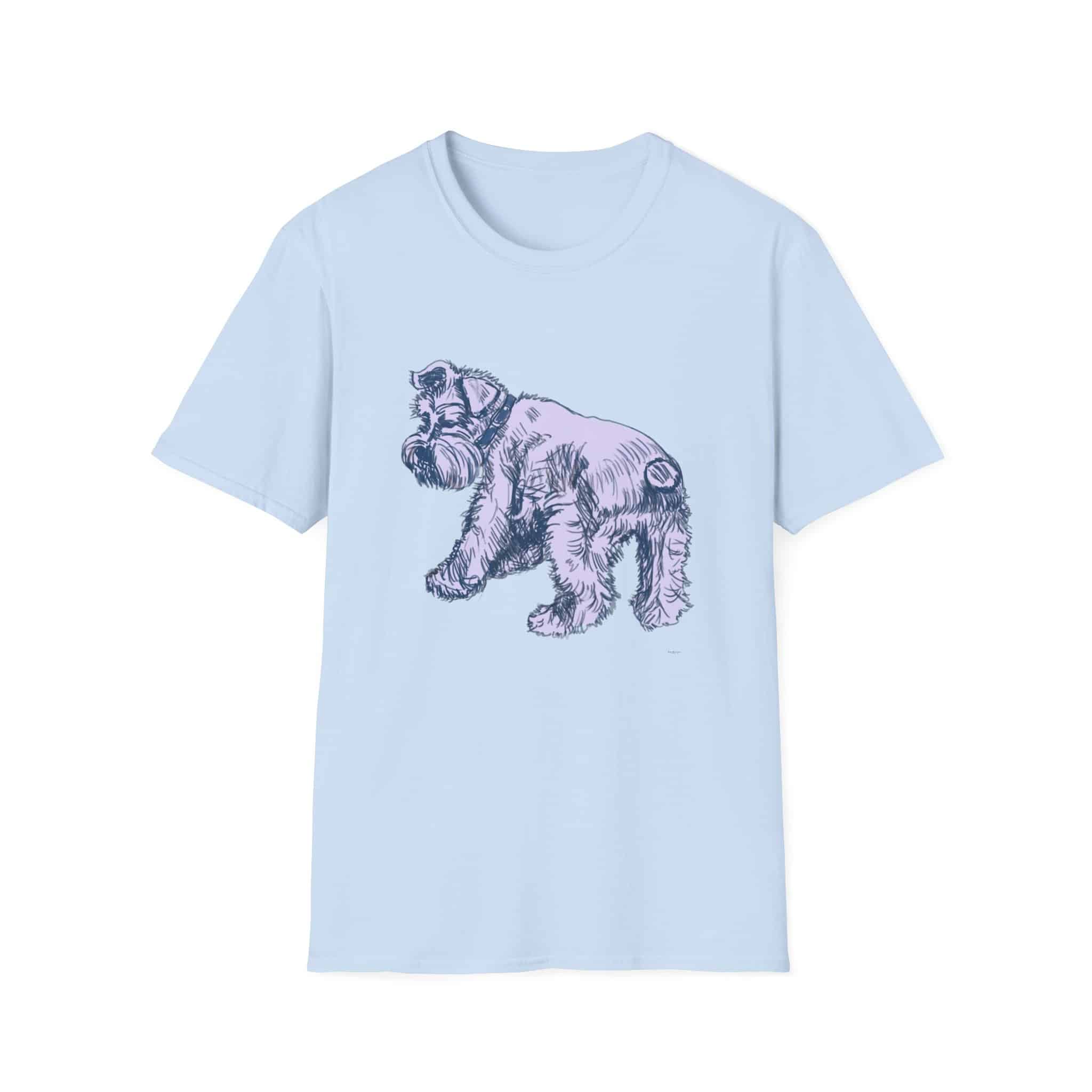 Schnauzer Illustration T‑Shirt — Vintage Sketch Dog Tee - Image 9