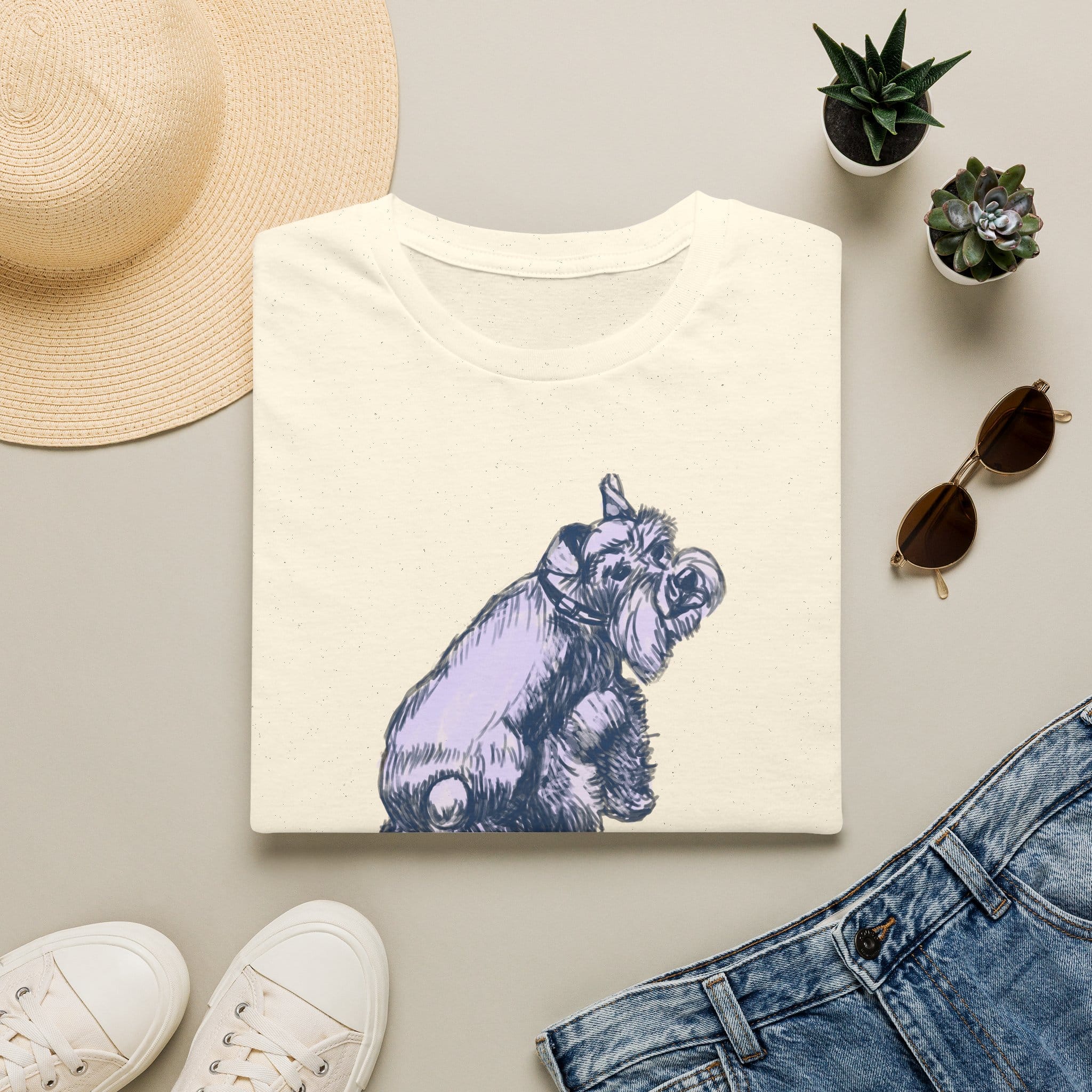 Schnauzer Dog T-Shirt — Hand-Drawn Dog Portrait Tee - Image 16