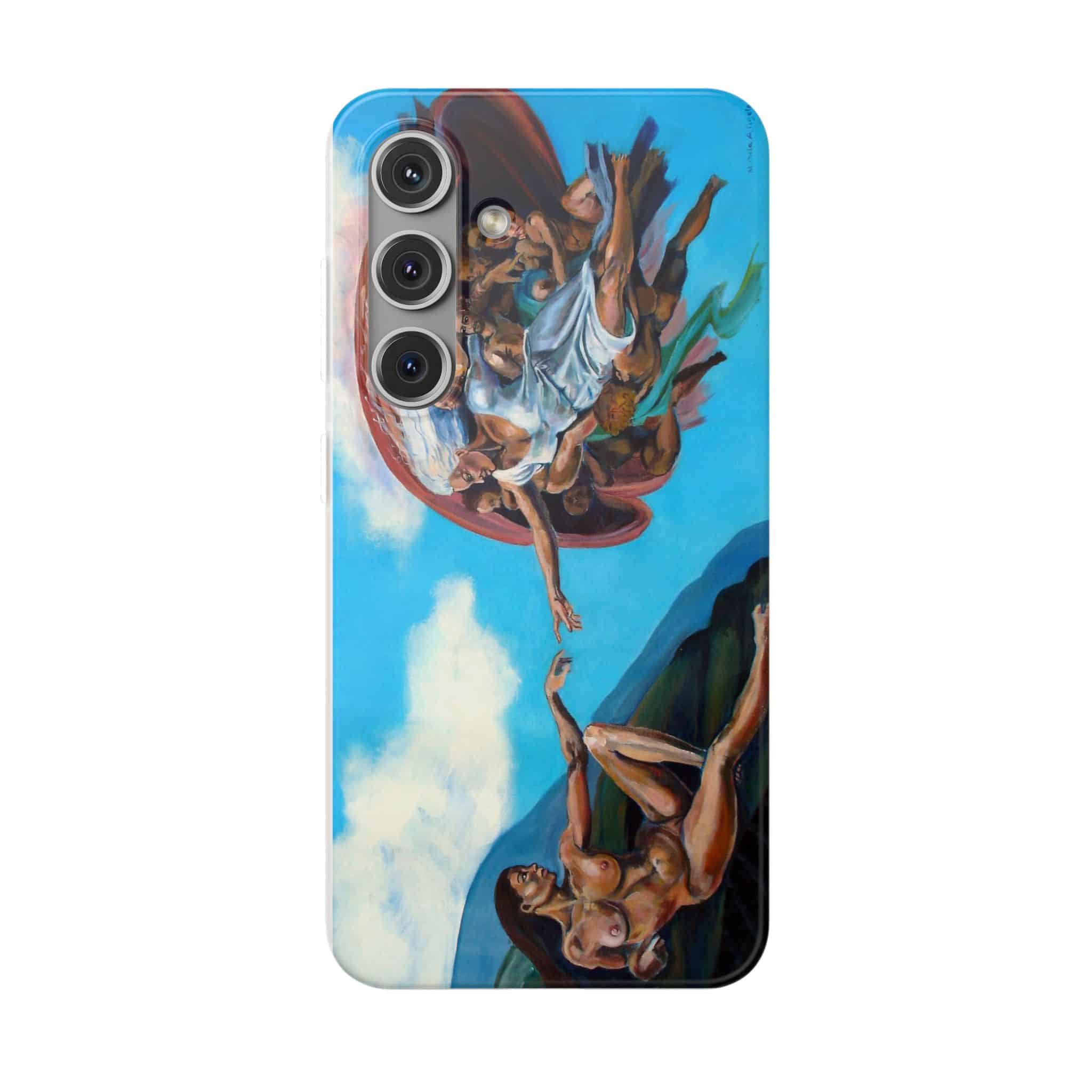 Sistine Ceiling Artistic iPhone Flexi Case, Unique Phone Case, Vibrant Design, Creative Gift, Michelangelo Inspired Artwork - Image 28