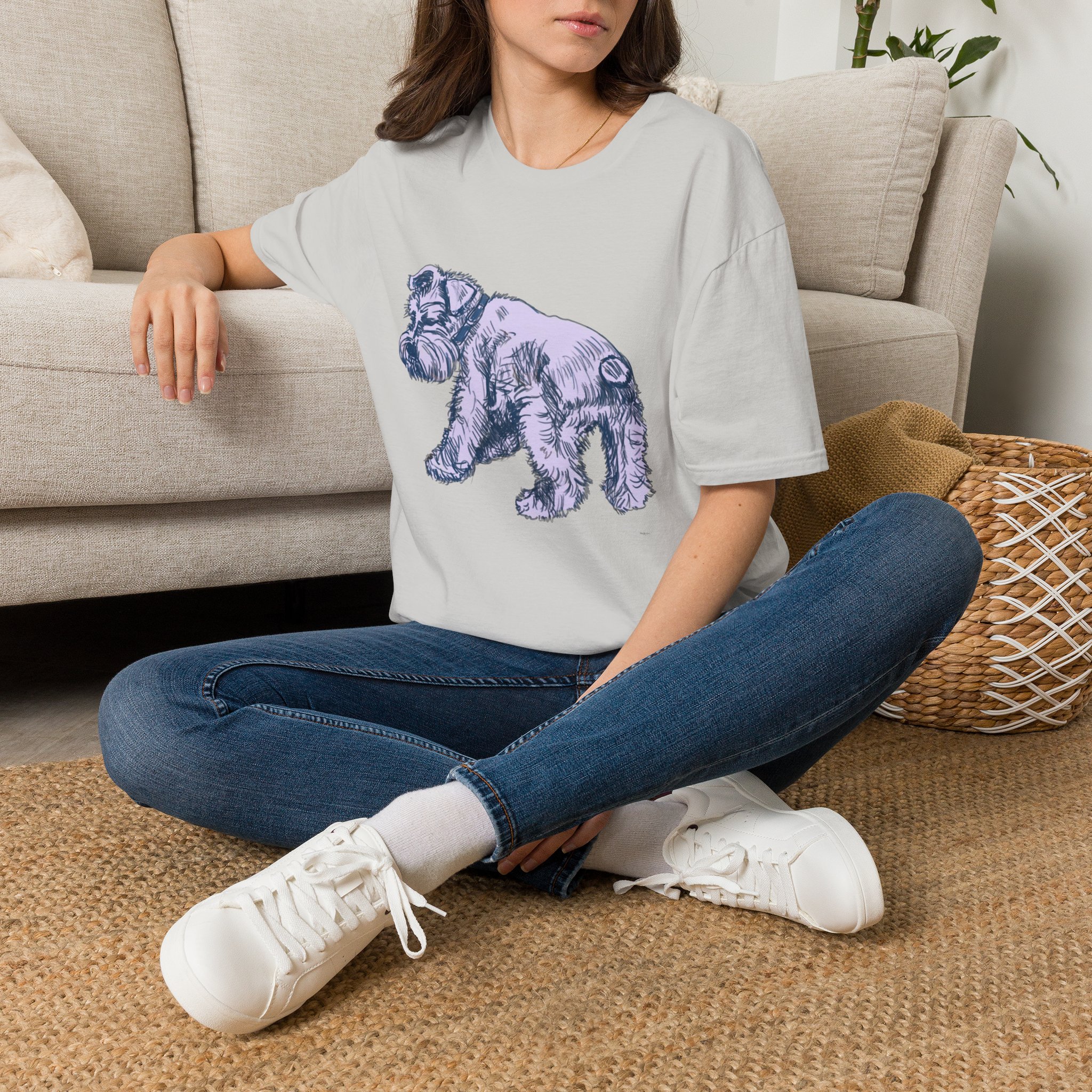Schnauzer Illustration T‑Shirt — Vintage Sketch Dog Tee - Image 14