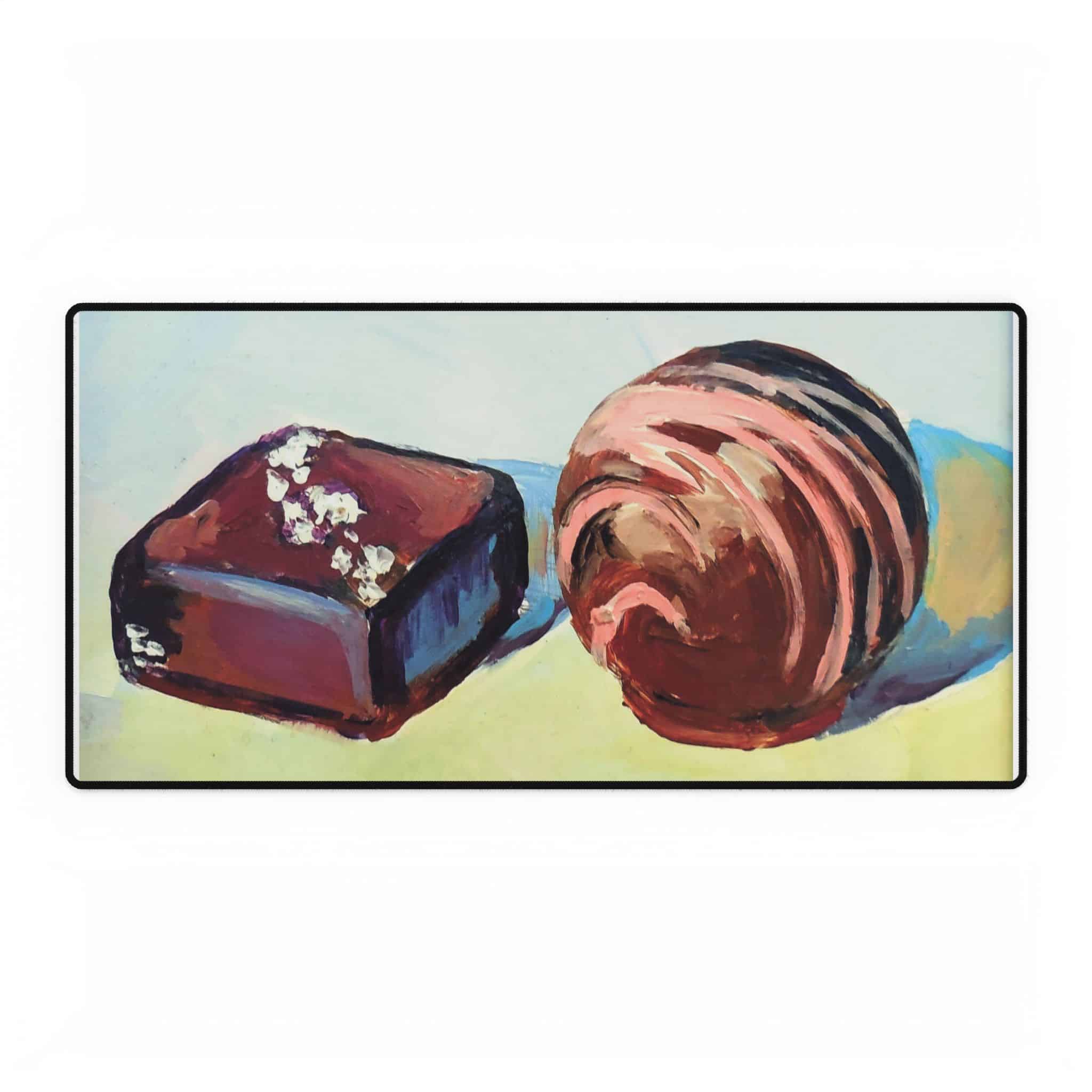 Chocolate Bonbon Artistic Desk Mat for Home Office, Vibrant Desk Protector, Customizable Office Decor, Unique Gift Idea, Stylish Workspace Accessory - Image 5