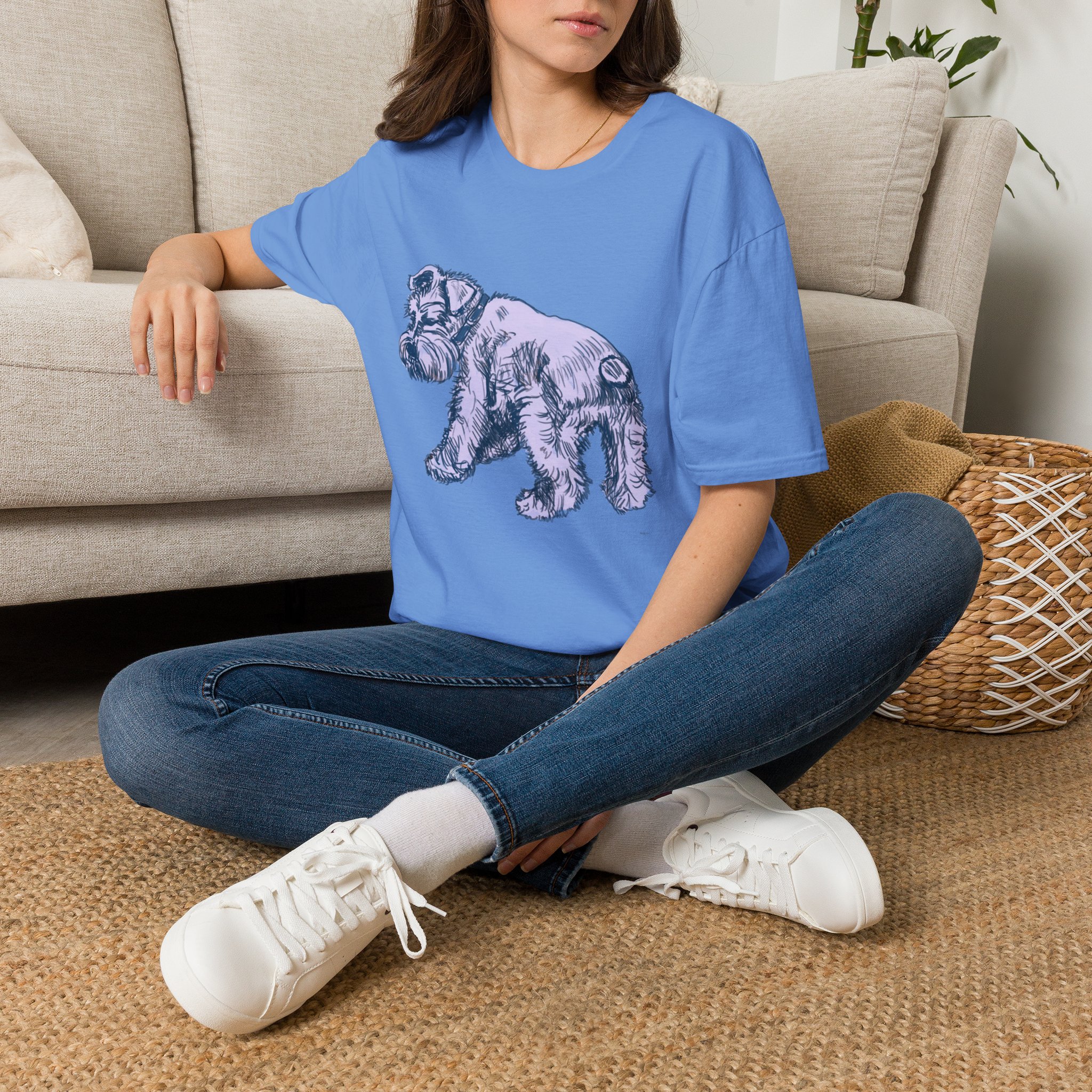 Schnauzer Illustration T‑Shirt — Vintage Sketch Dog Tee - Image 17