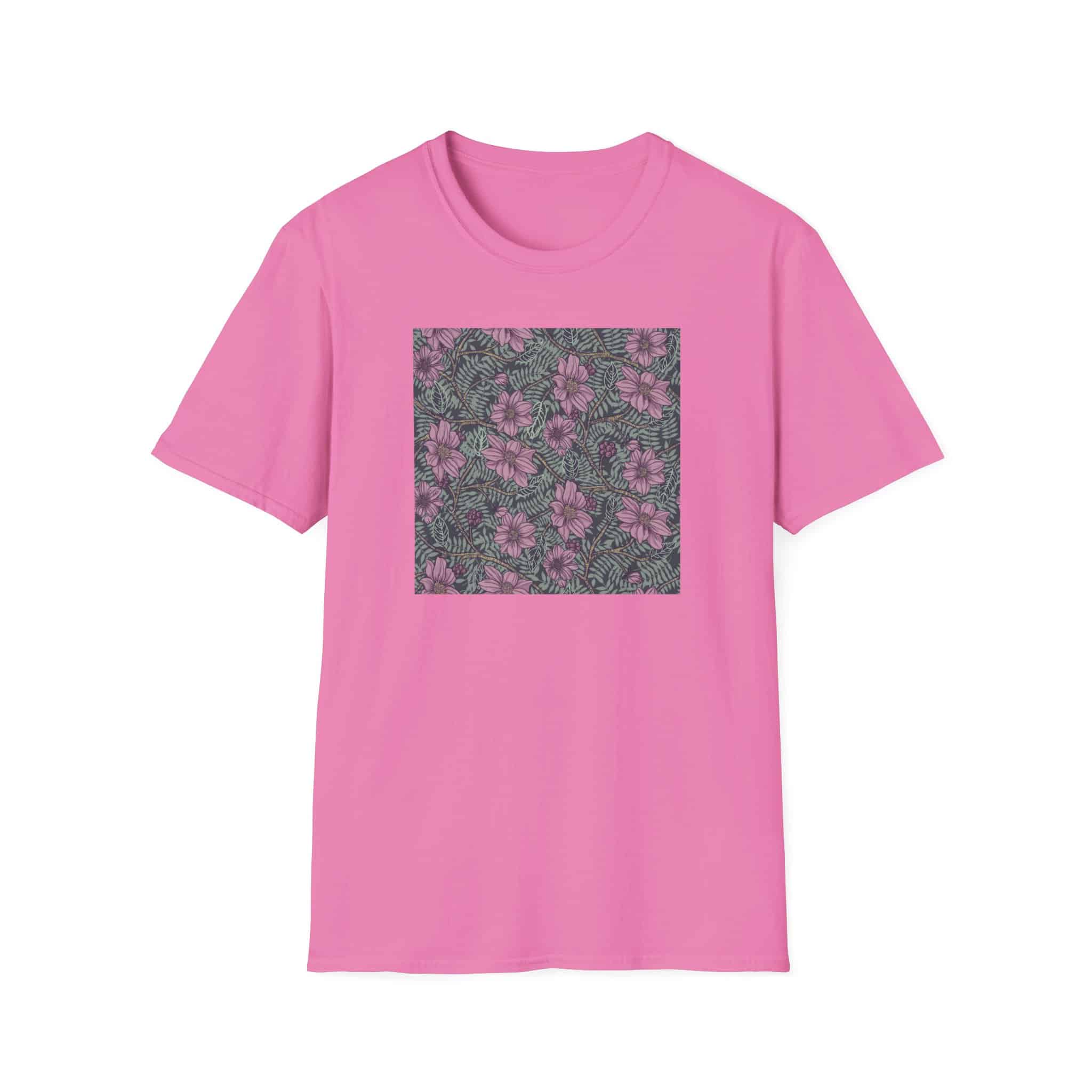 Floral Hibiscus Pattern T-Shirt — Vintage Tropical Flower Tee - Image 27