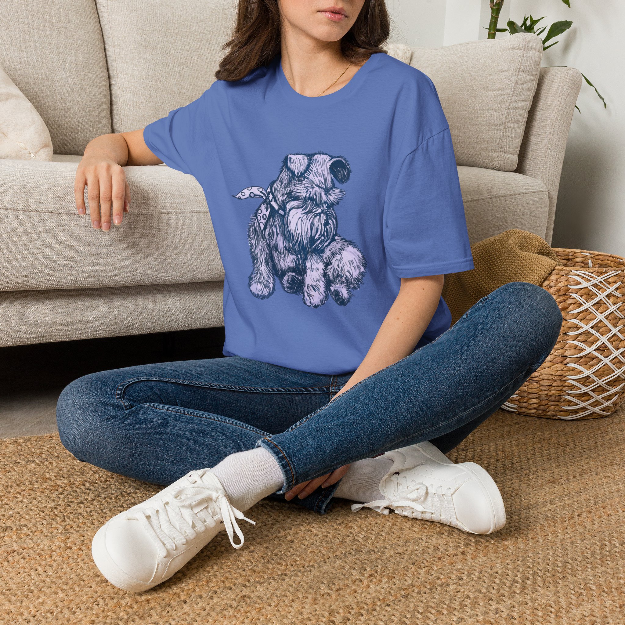 Schnauzer Sketch T-Shirt — Hand-Drawn Dog Portrait Tee - Image 14