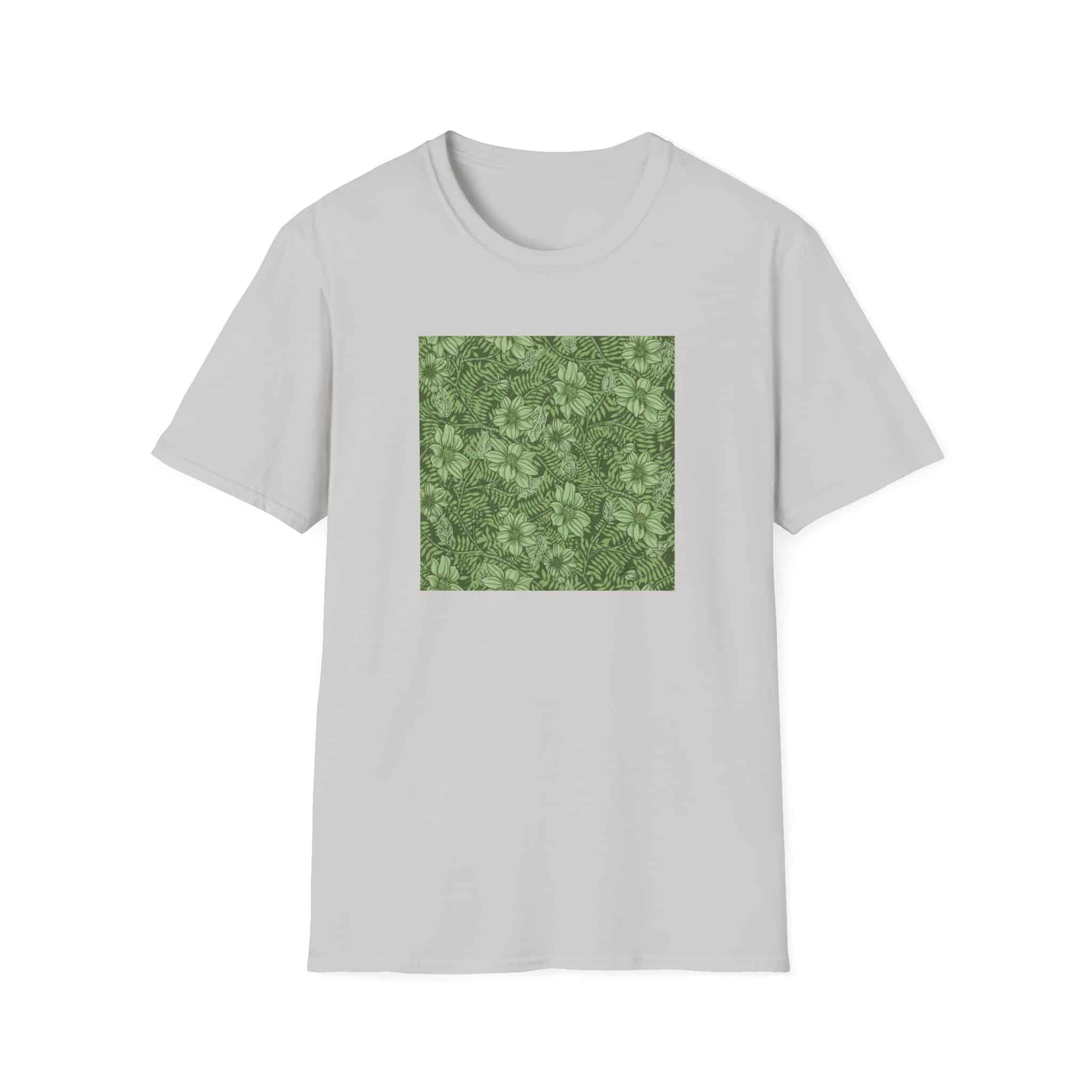 Floral Hibiscus Pattern T-Shirt — Vintage Tropical Flower Tee - Image 6