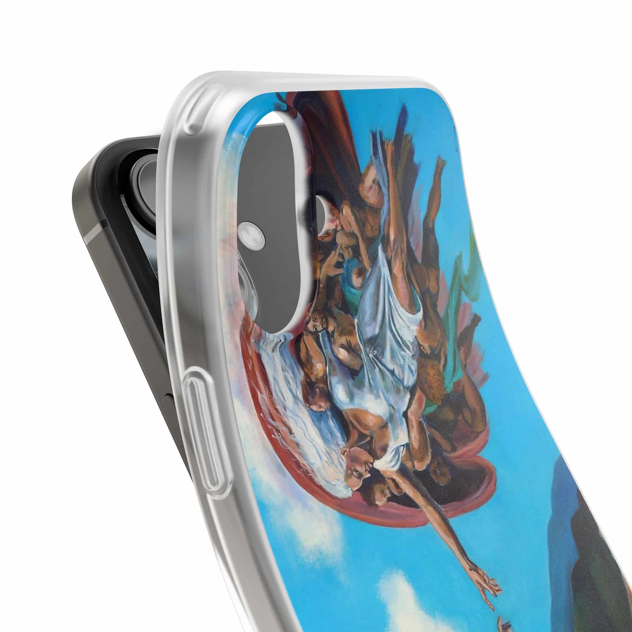 Sistine Ceiling Artistic iPhone Flexi Case, Unique Phone Case, Vibrant Design, Creative Gift, Michelangelo Inspired Artwork - Image 24