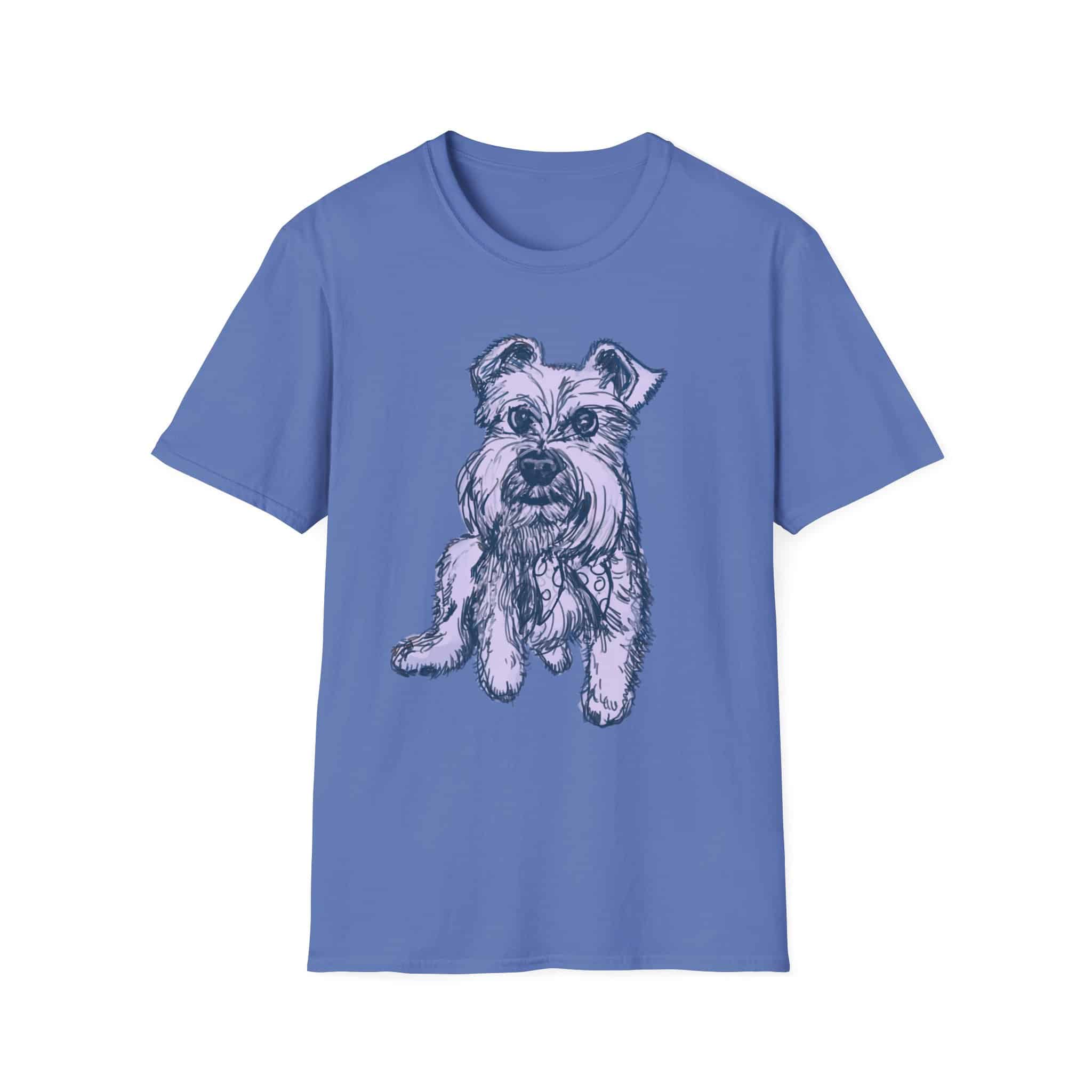 Schnauzer Sketch T-Shirt — Hand-Drawn Puppy Portrait Tee - Image 12