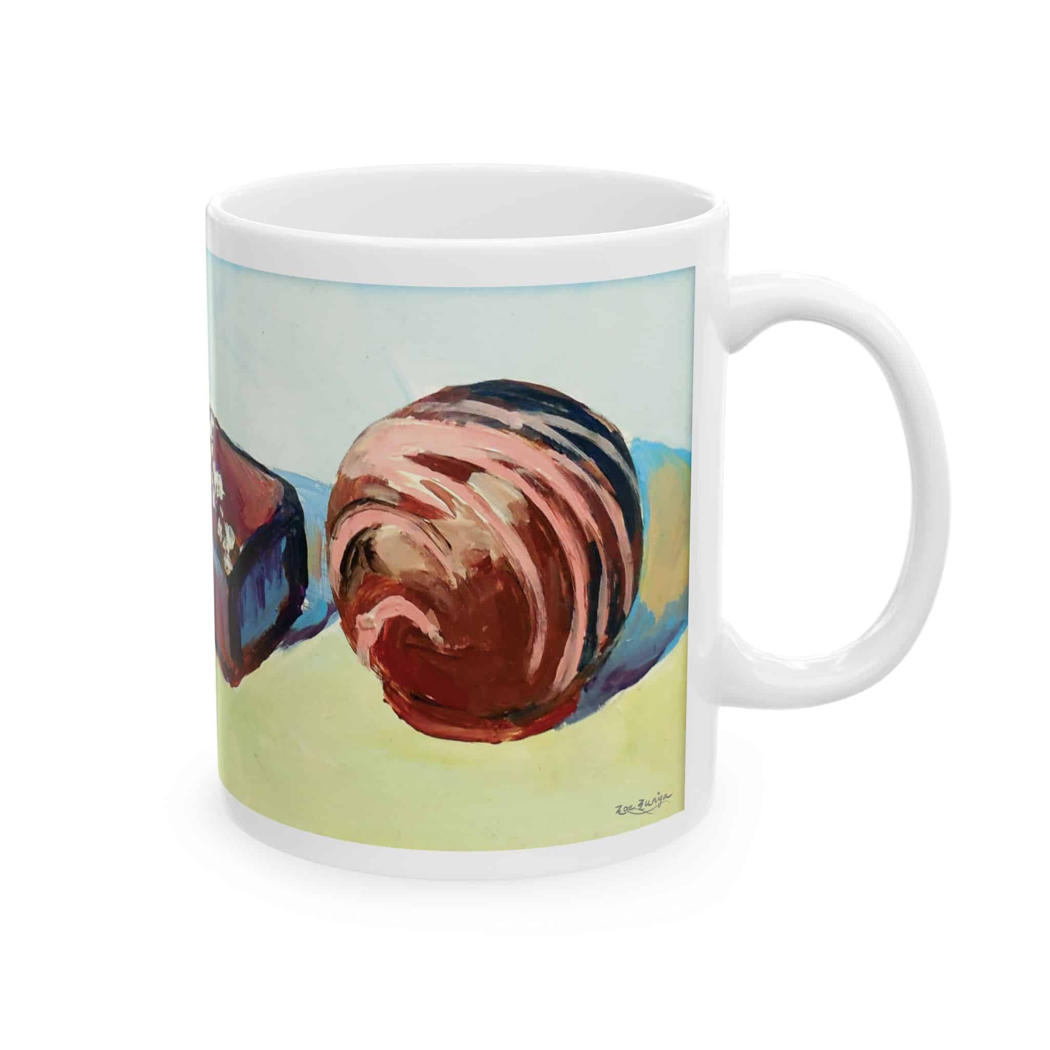 Ceramic Mug — Chocolate Bonbon Art Coffee Cup (11oz & 15oz) - Image 2