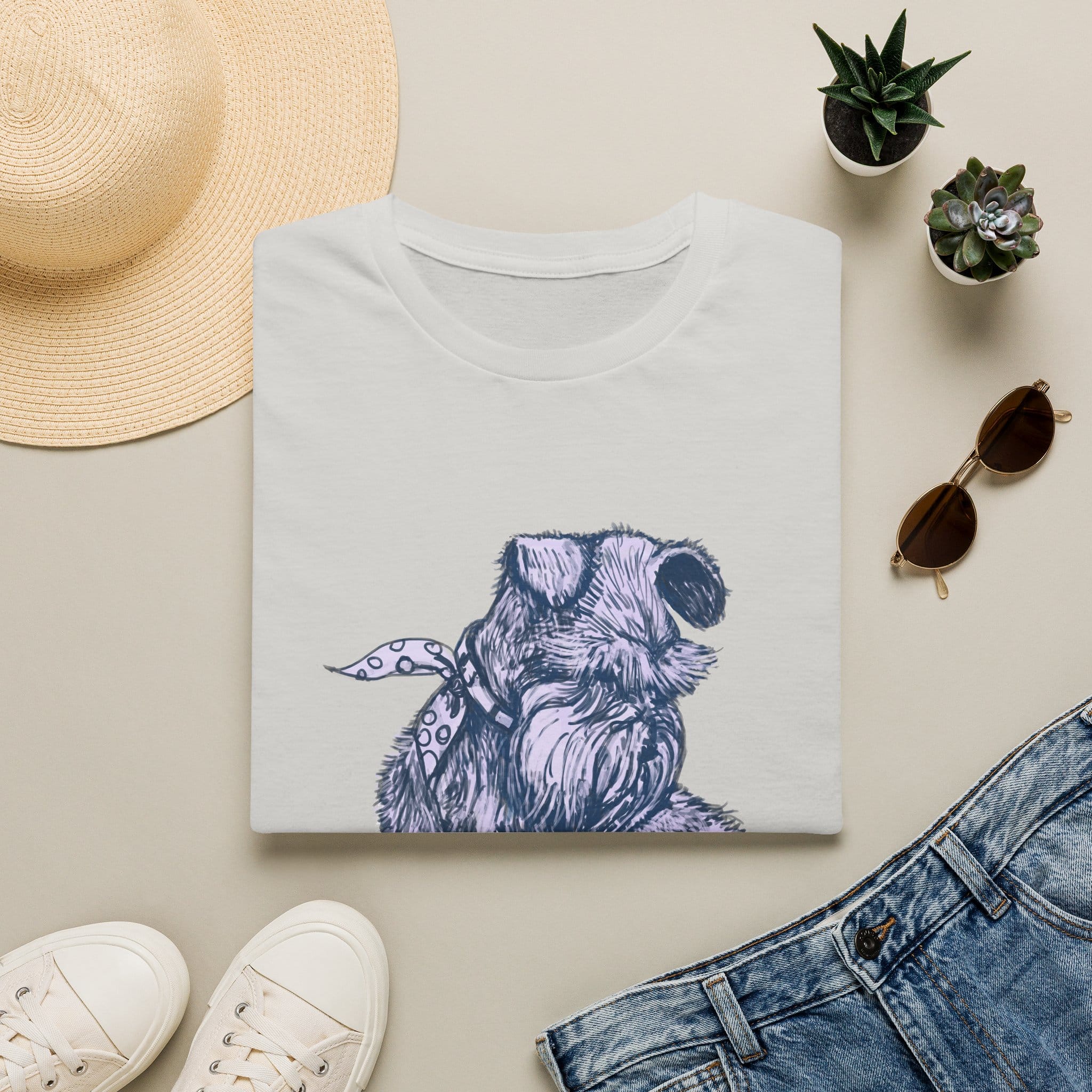Schnauzer Sketch T-Shirt — Hand-Drawn Dog Portrait Tee - Image 16