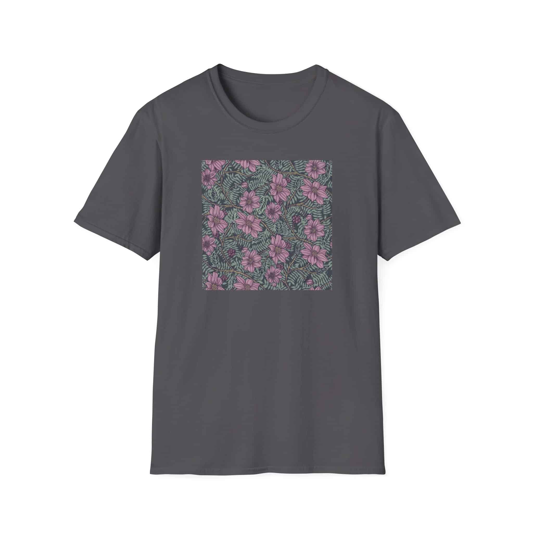 Floral Hibiscus Pattern T-Shirt — Vintage Tropical Flower Tee - Image 23