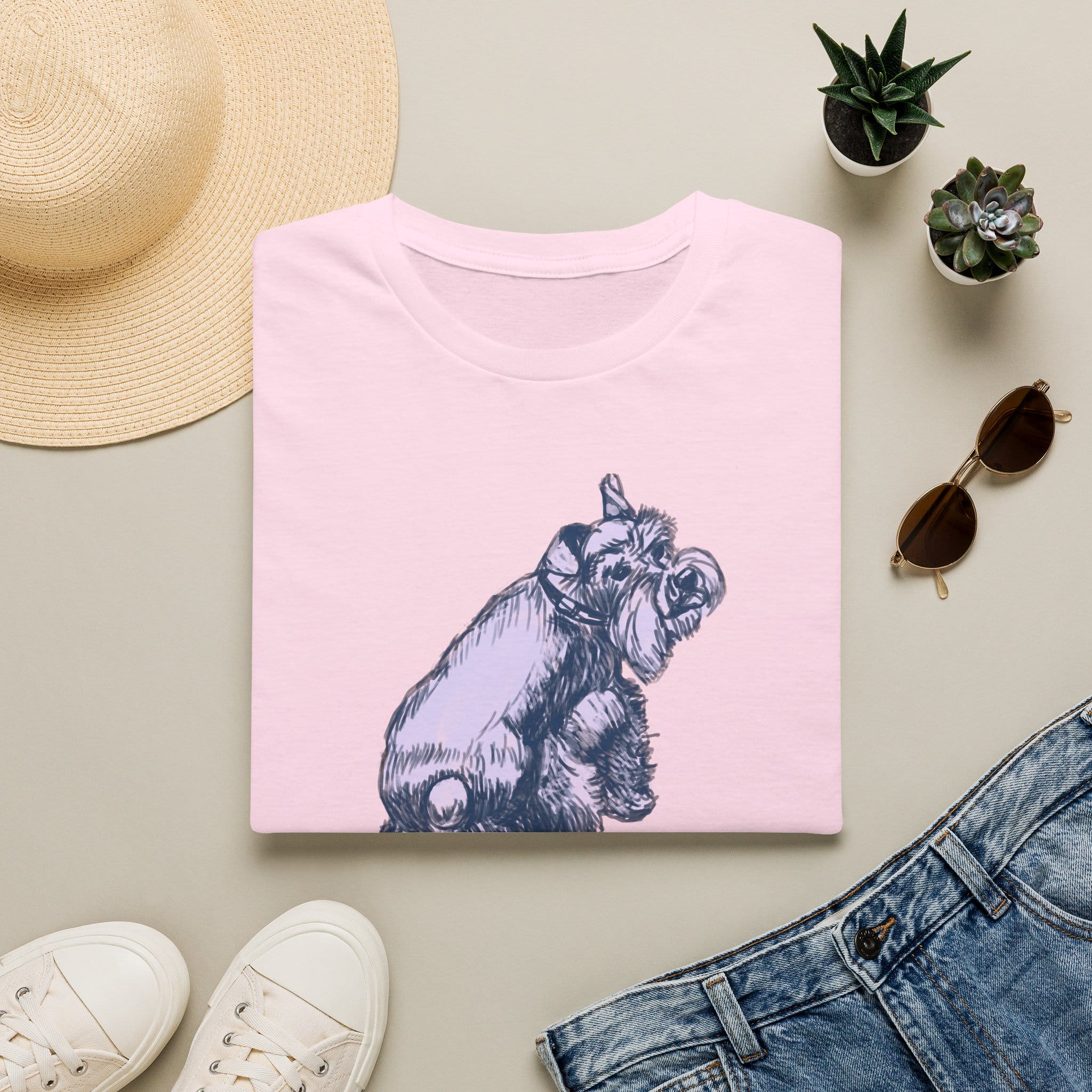 Schnauzer Dog T-Shirt — Hand-Drawn Dog Portrait Tee - Image 4
