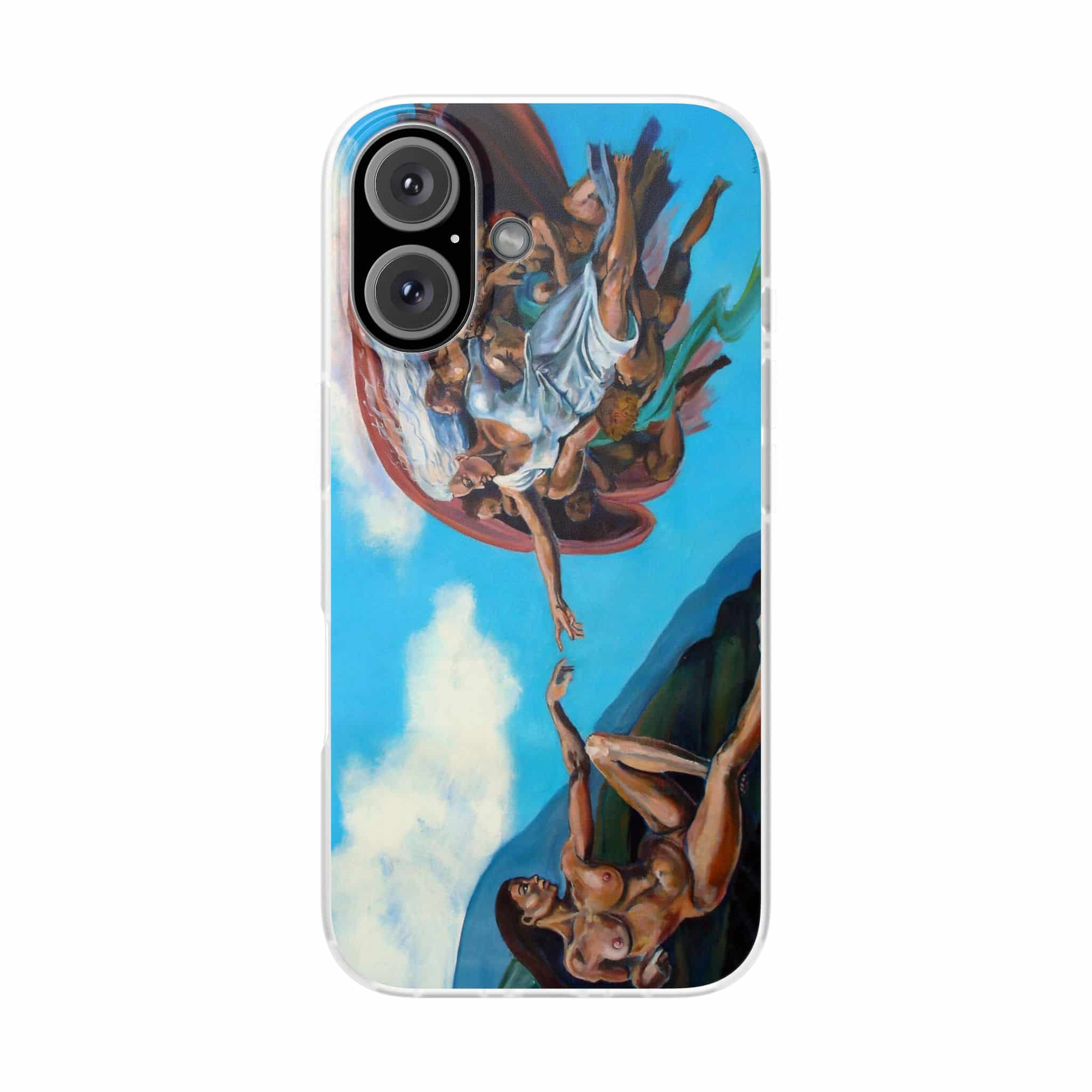 Sistine Ceiling Artistic iPhone Flexi Case, Unique Phone Case, Vibrant Design, Creative Gift, Michelangelo Inspired Artwork - Image 19