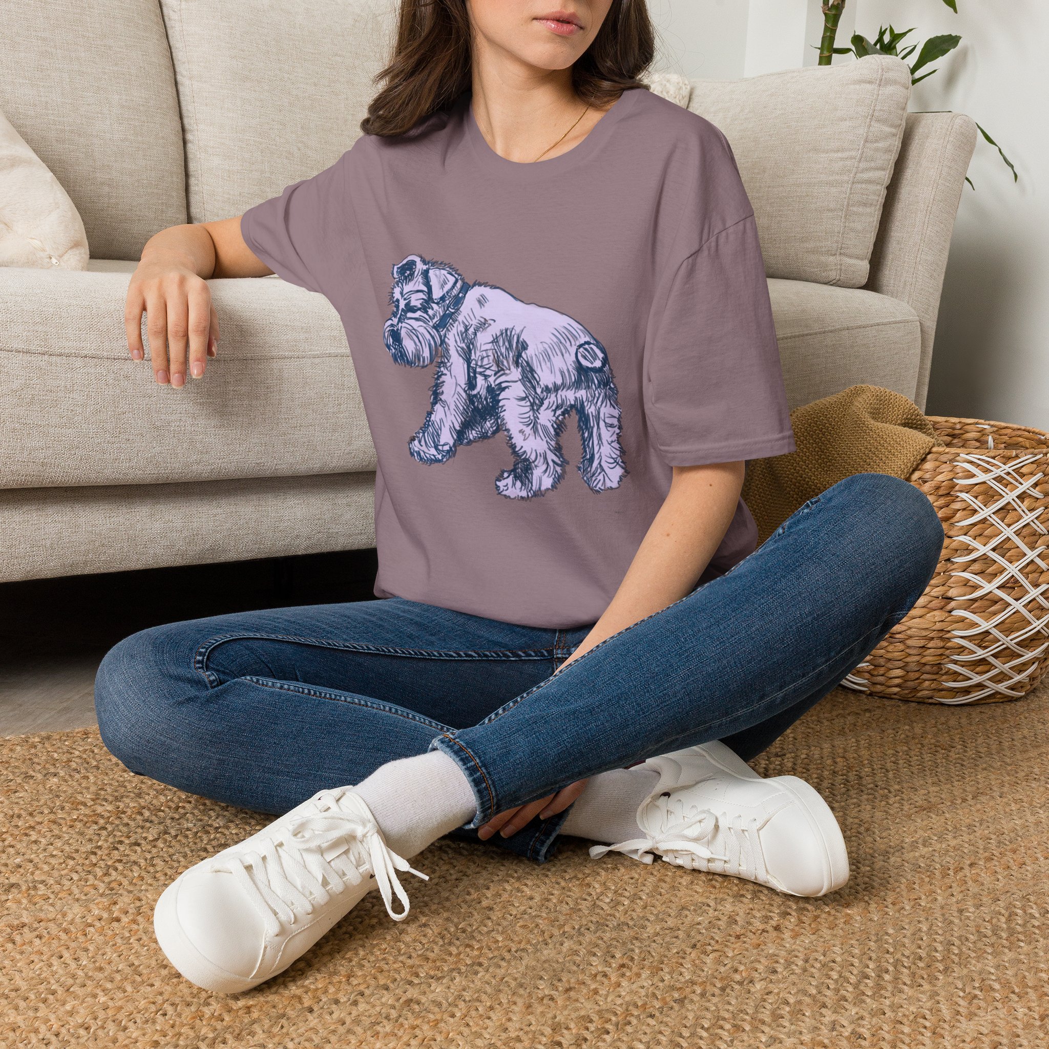Schnauzer Illustration T‑Shirt — Vintage Sketch Dog Tee - Image 20