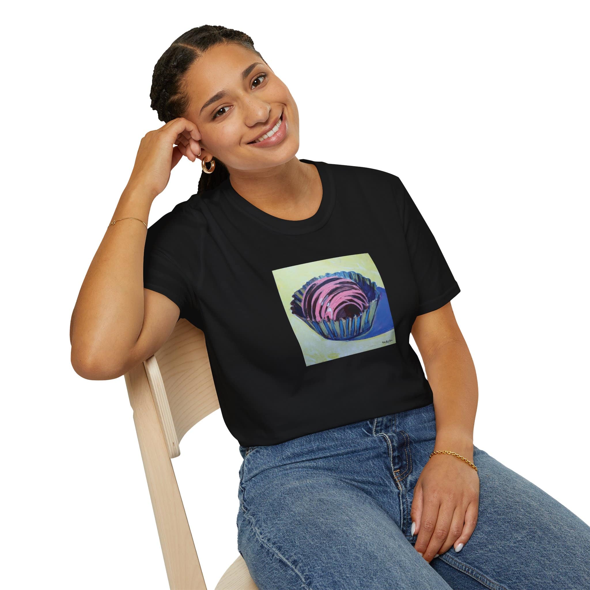 Chocolate Bonbon Artistic Cotton Tee Shirt - Image 9