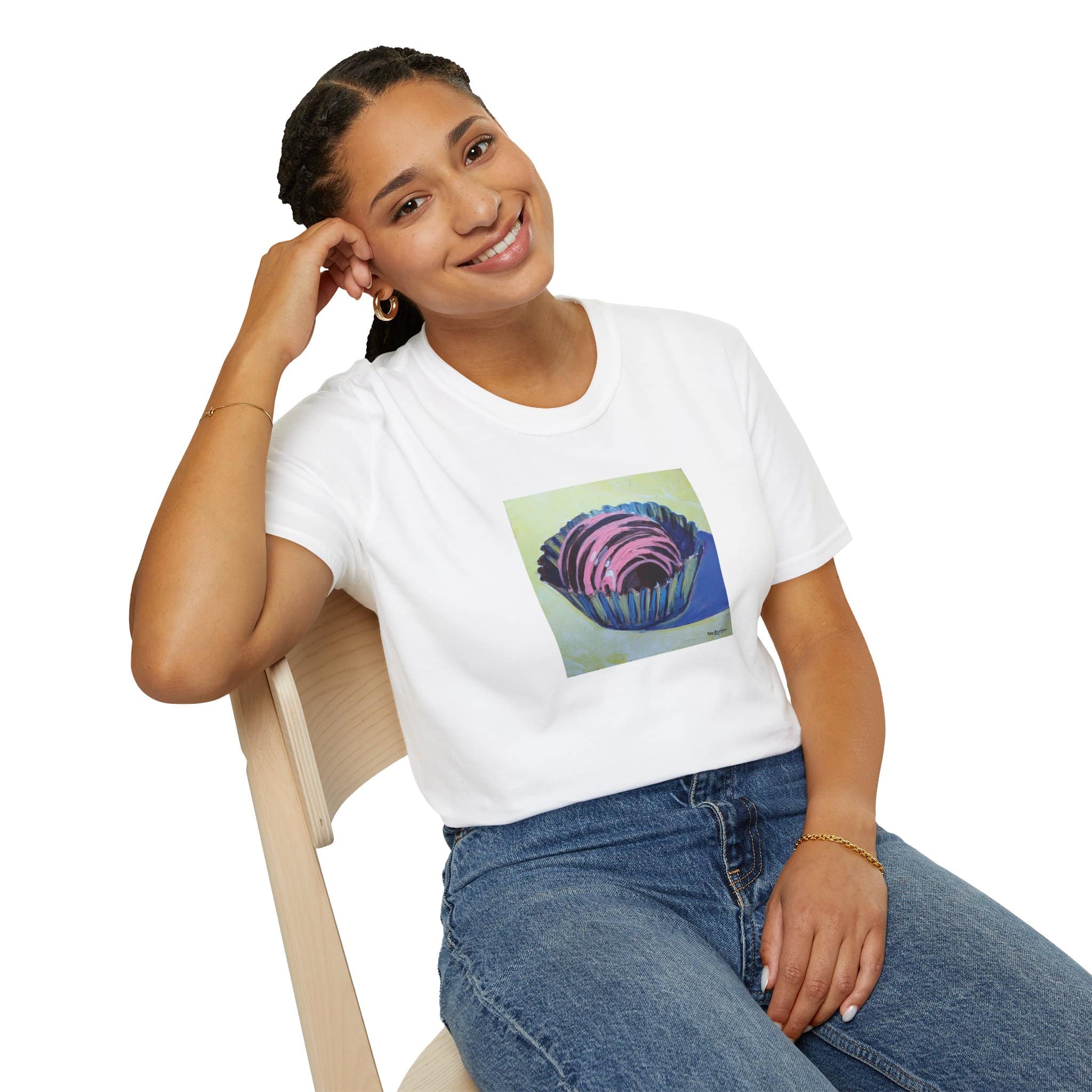 Chocolate Bonbon Artistic Cotton Tee Shirt - Image 6