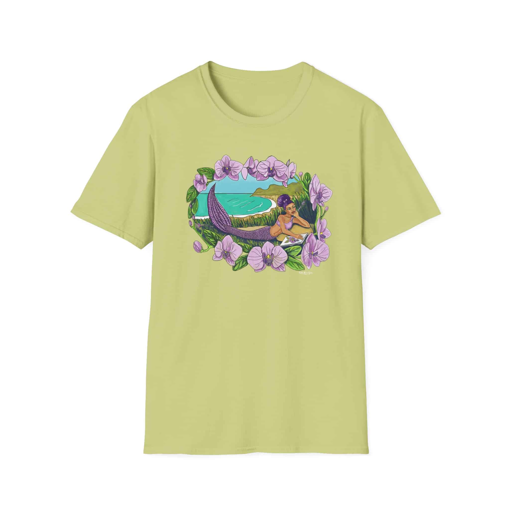 Mermaid Beach Vibes T-Shirt — Tropical Floral Ocean Graphic - Image 15