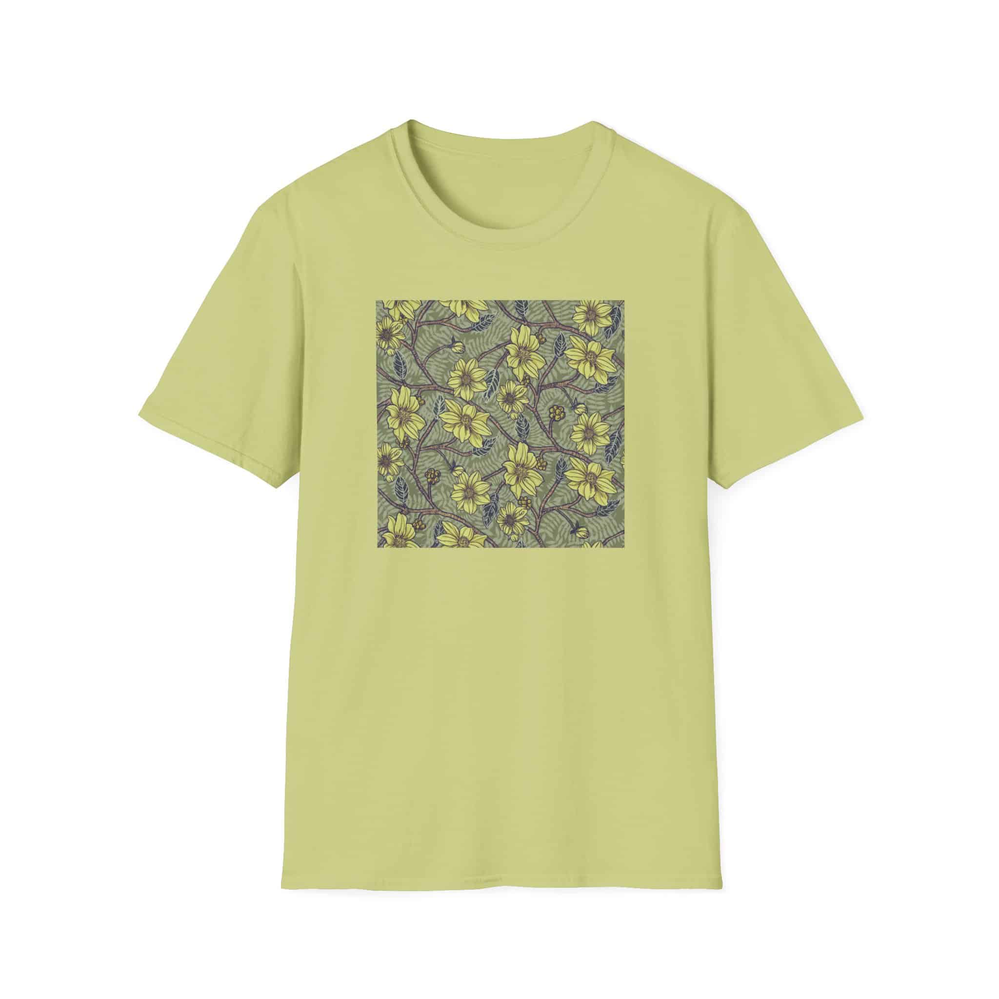Floral Hibiscus Pattern T-Shirt — Vintage Tropical Flower Tee - Image 18