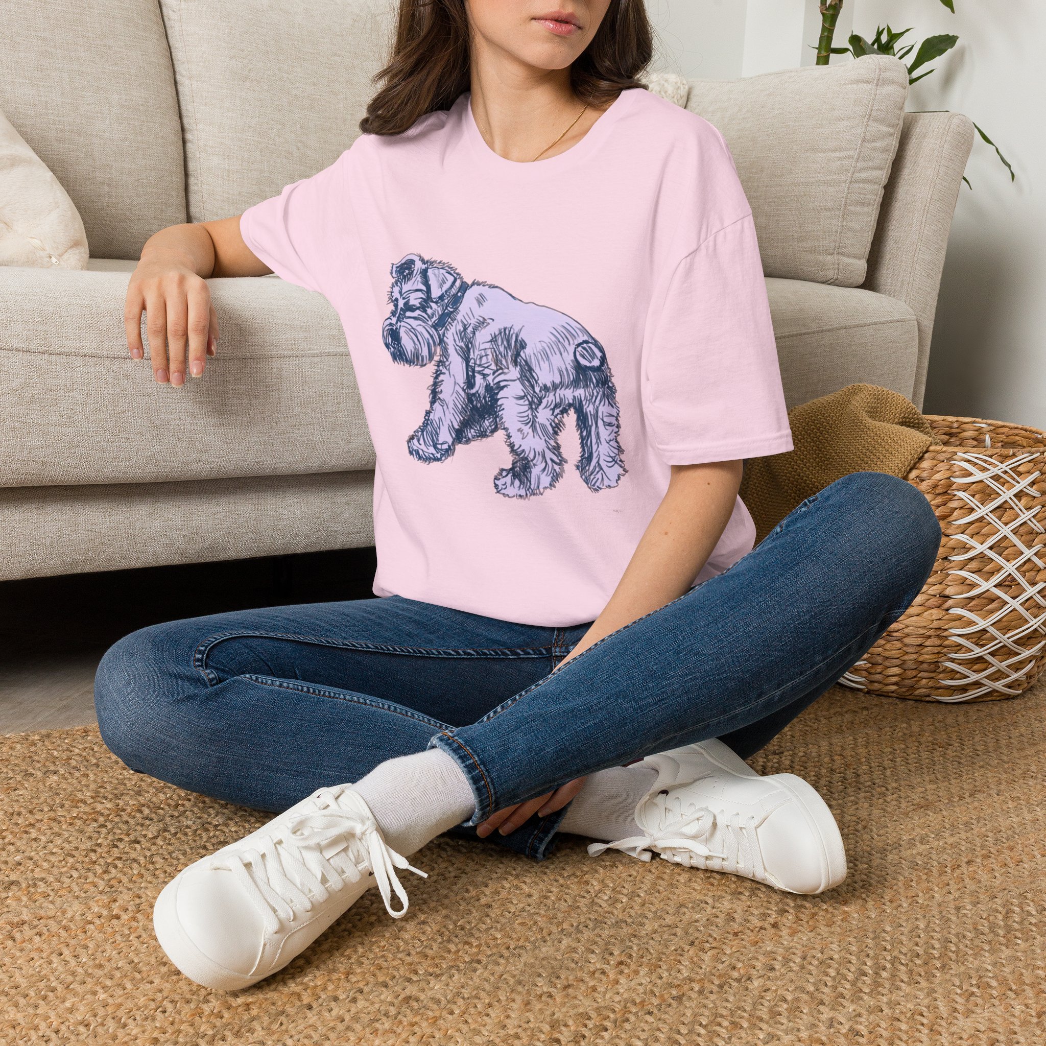 Schnauzer Illustration T‑Shirt — Vintage Sketch Dog Tee - Image 5