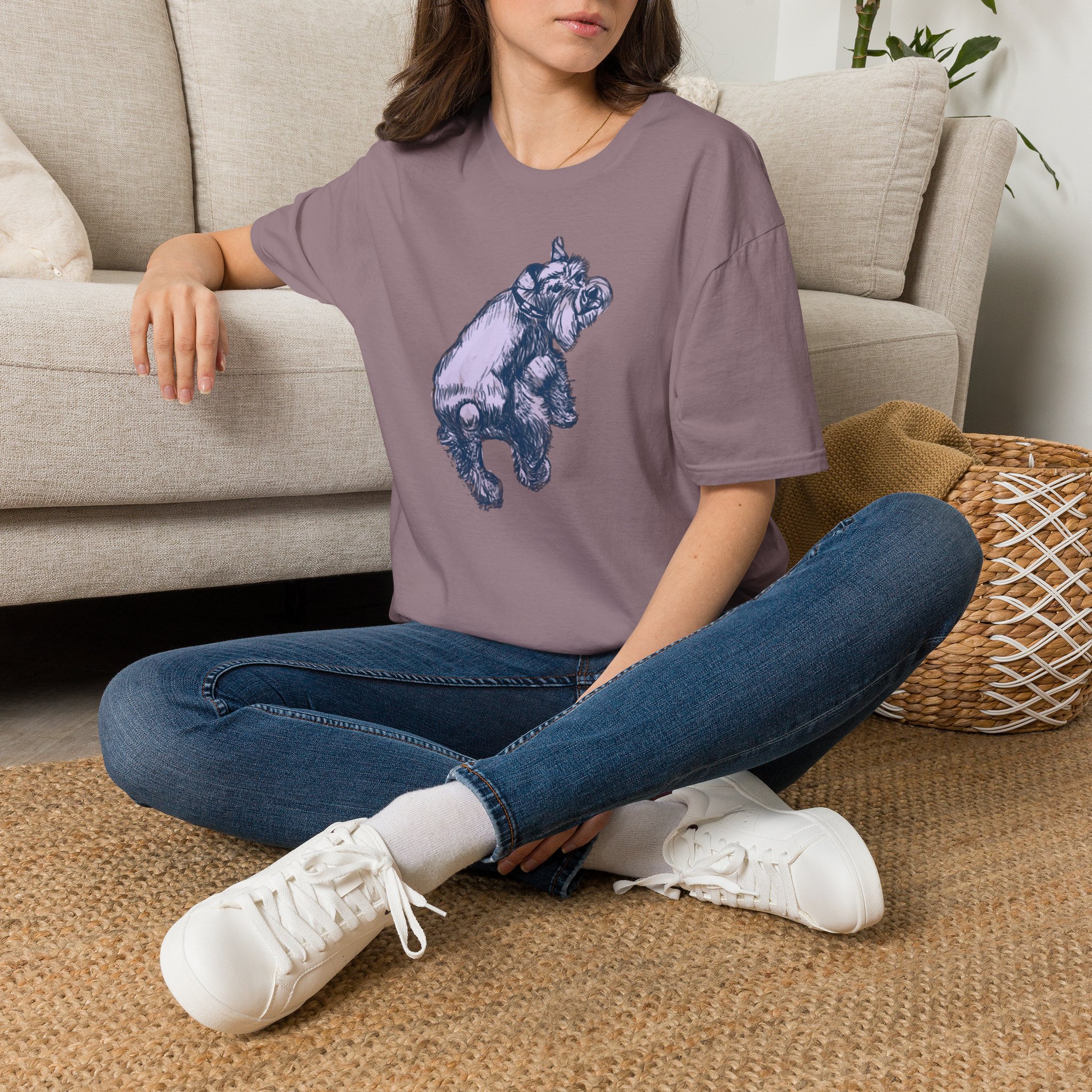 Schnauzer Dog T-Shirt — Hand-Drawn Dog Portrait Tee - Image 25