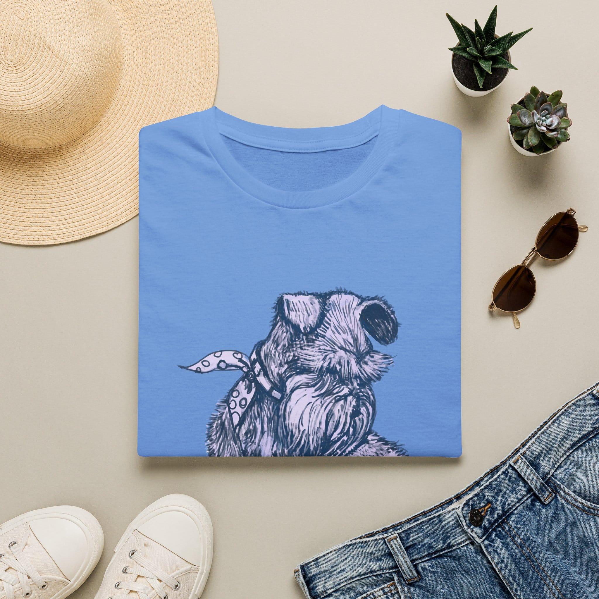 Schnauzer Sketch T-Shirt — Hand-Drawn Dog Portrait Tee - Image 19