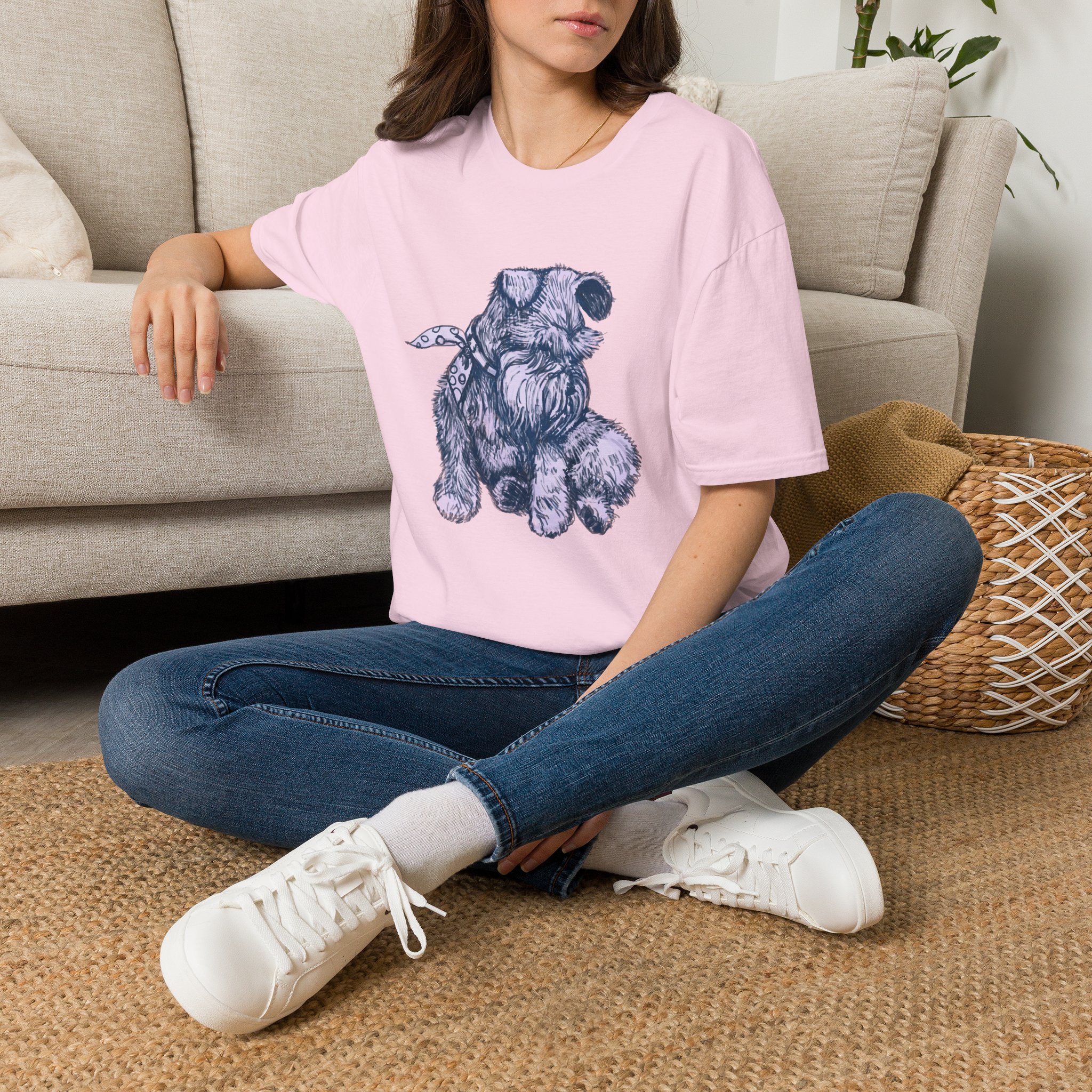 Schnauzer Sketch T-Shirt — Hand-Drawn Dog Portrait Tee - Image 8