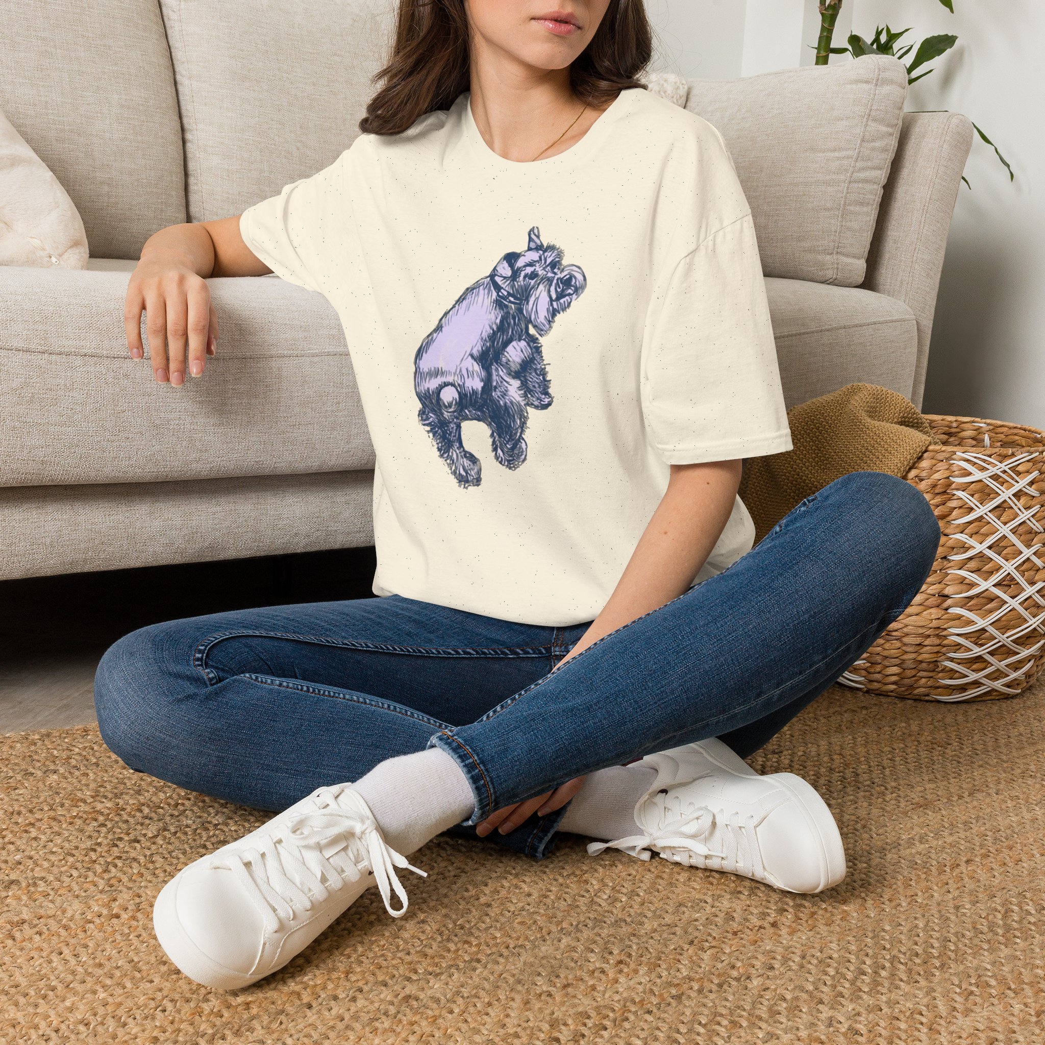 Schnauzer Dog T-Shirt — Hand-Drawn Dog Portrait Tee - Image 17