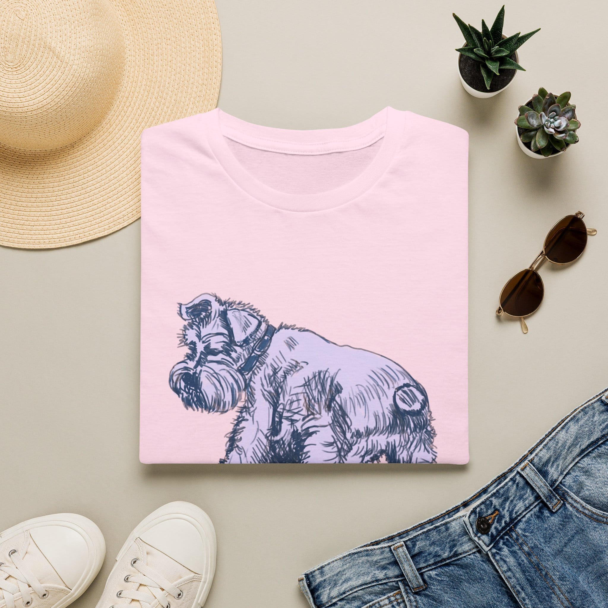 Schnauzer Illustration T‑Shirt — Vintage Sketch Dog Tee - Image 4