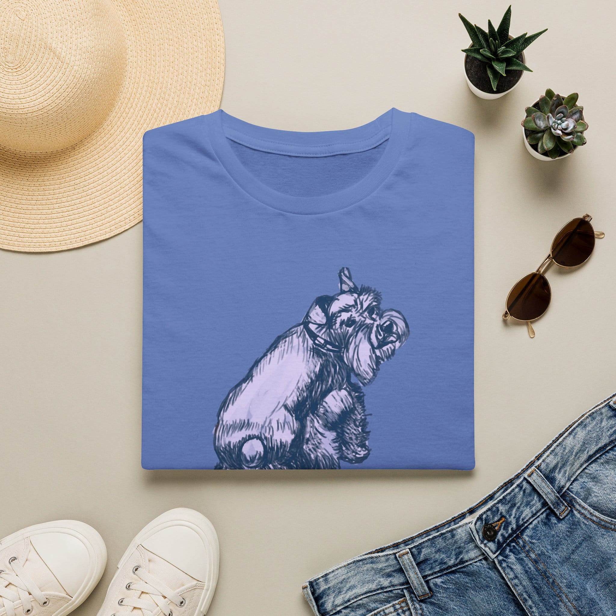 Schnauzer Dog T-Shirt — Hand-Drawn Dog Portrait Tee - Image 10