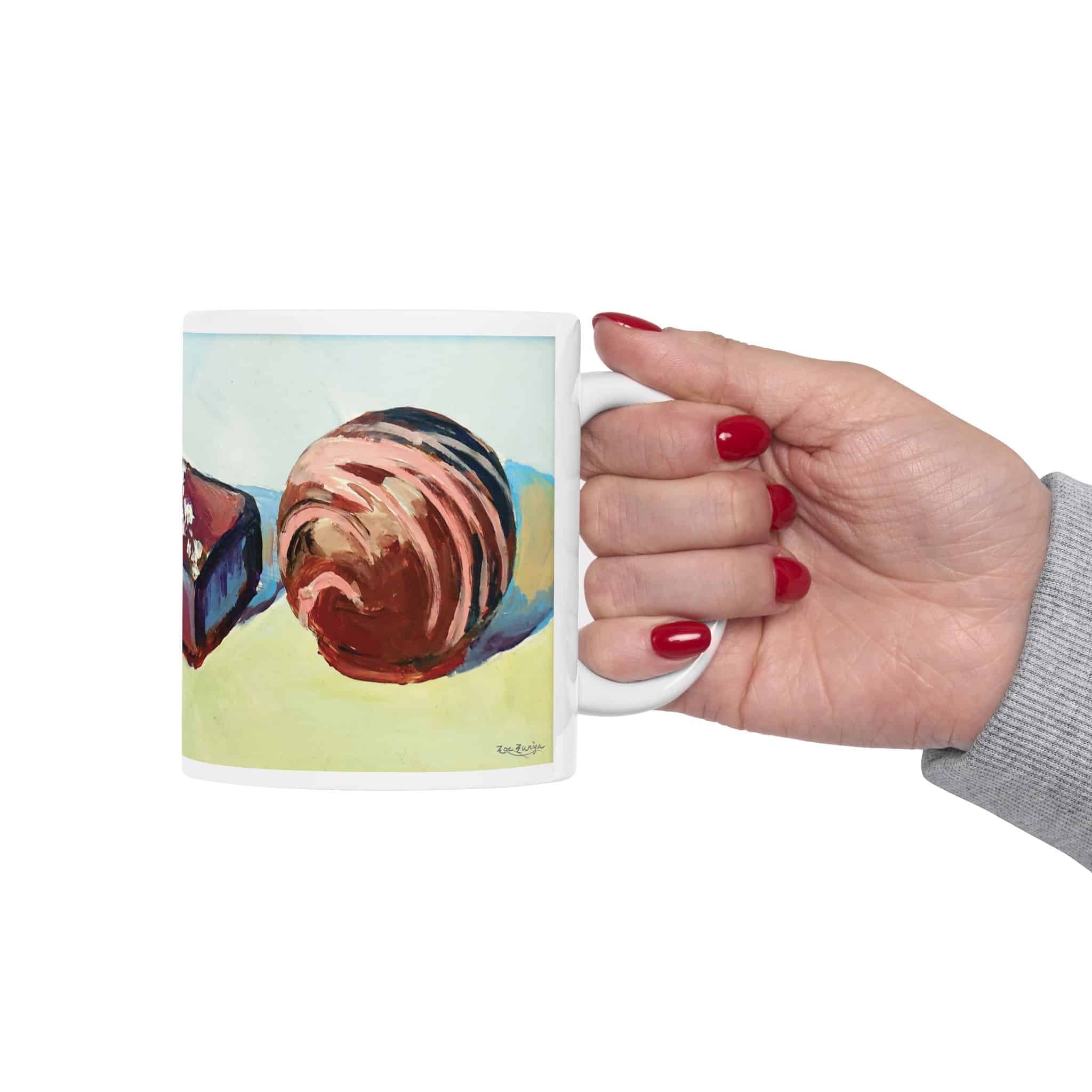 Ceramic Mug — Chocolate Bonbon Art Coffee Cup (11oz & 15oz) - Image 3
