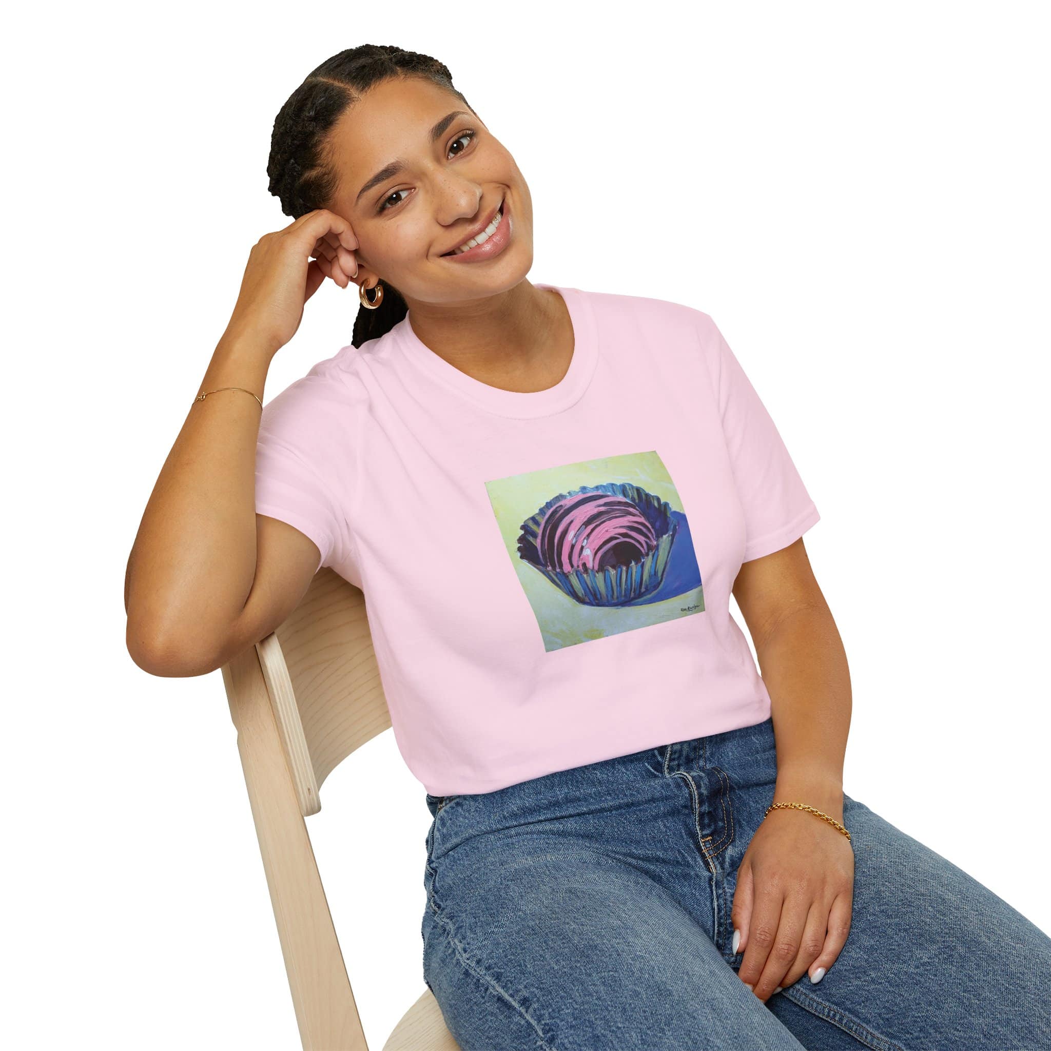 Chocolate Bonbon Artistic Cotton Tee Shirt - Image 3