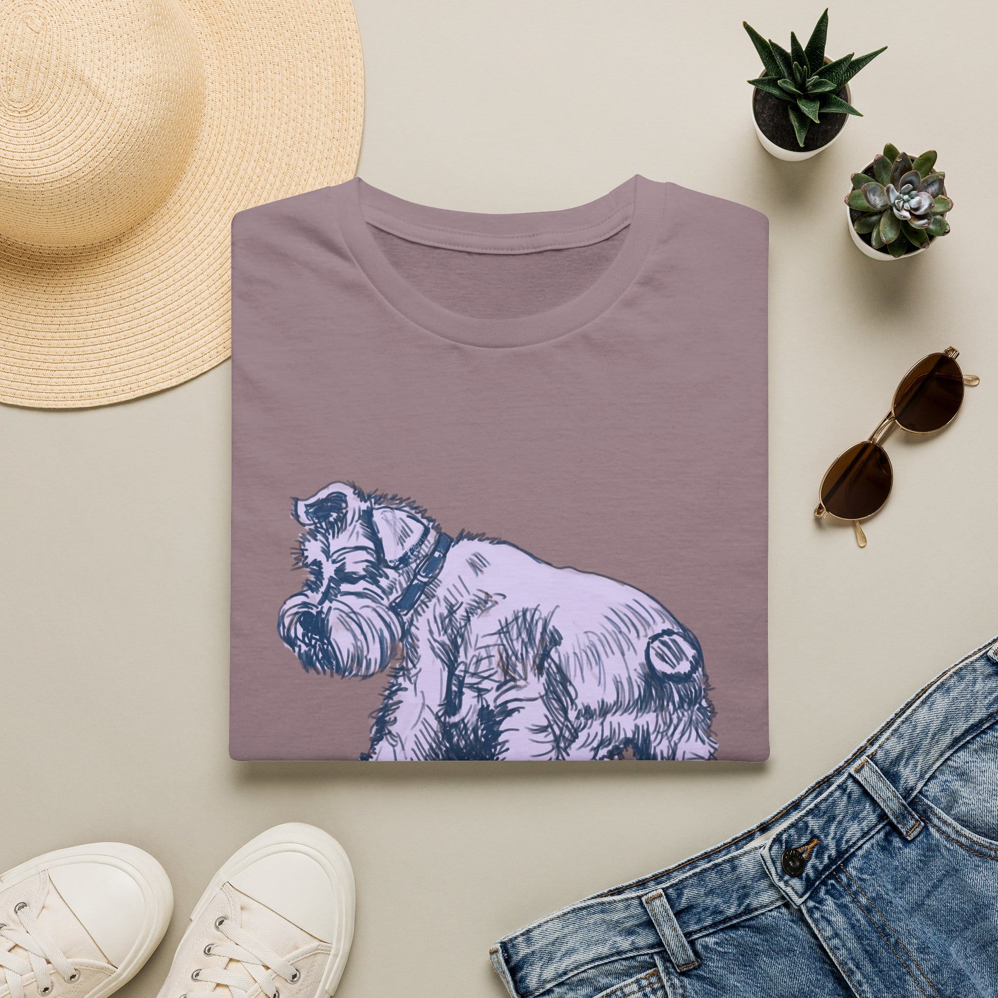 Schnauzer Illustration T‑Shirt — Vintage Sketch Dog Tee - Image 19
