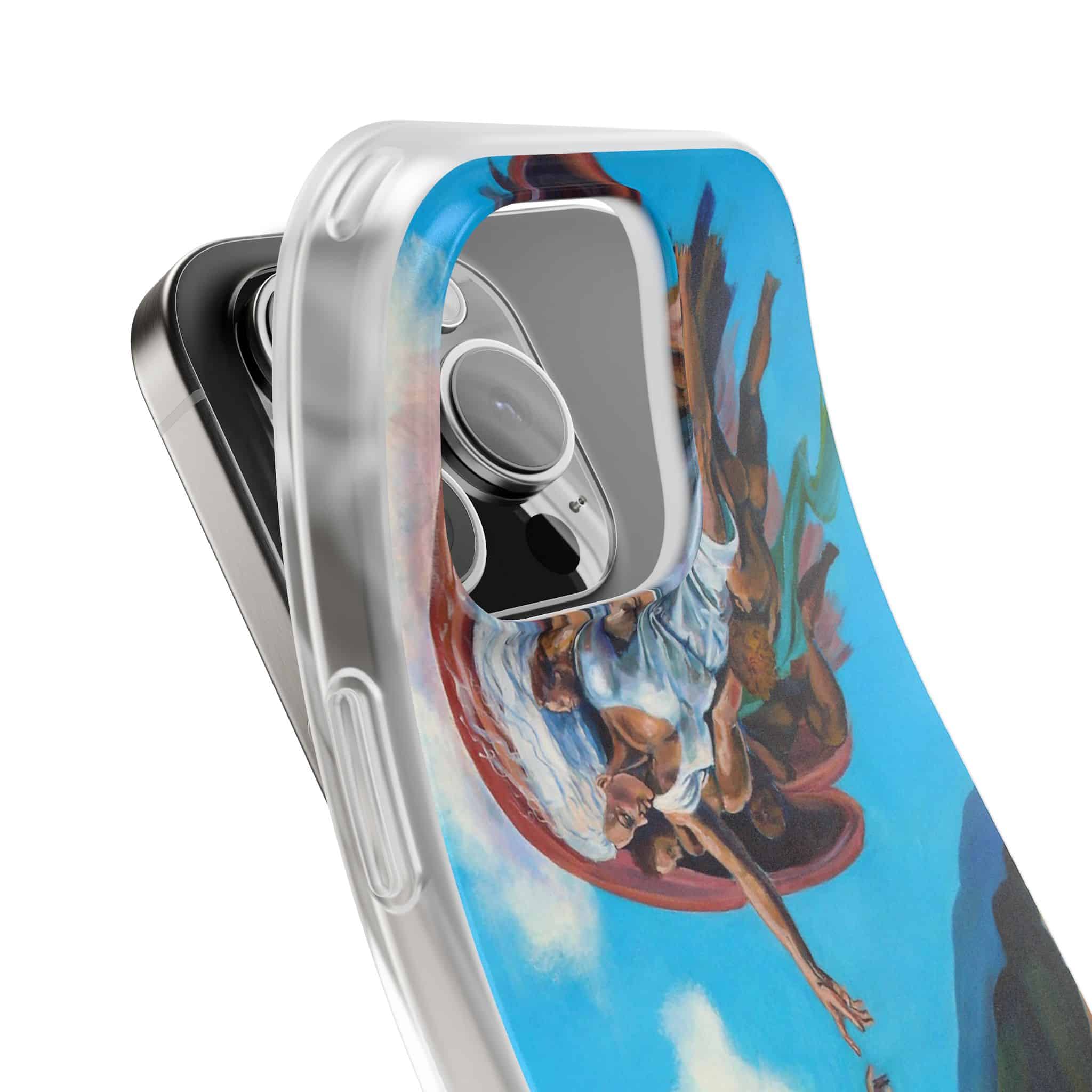 Sistine Ceiling Artistic iPhone Flexi Case, Unique Phone Case, Vibrant Design, Creative Gift, Michelangelo Inspired Artwork - Image 15